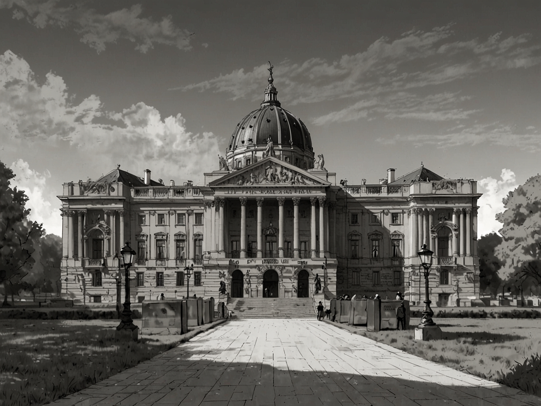 A visual representation of French citizens expressing frustration in a peaceful protest, symbolizing public sentiment towards the recent political changes.