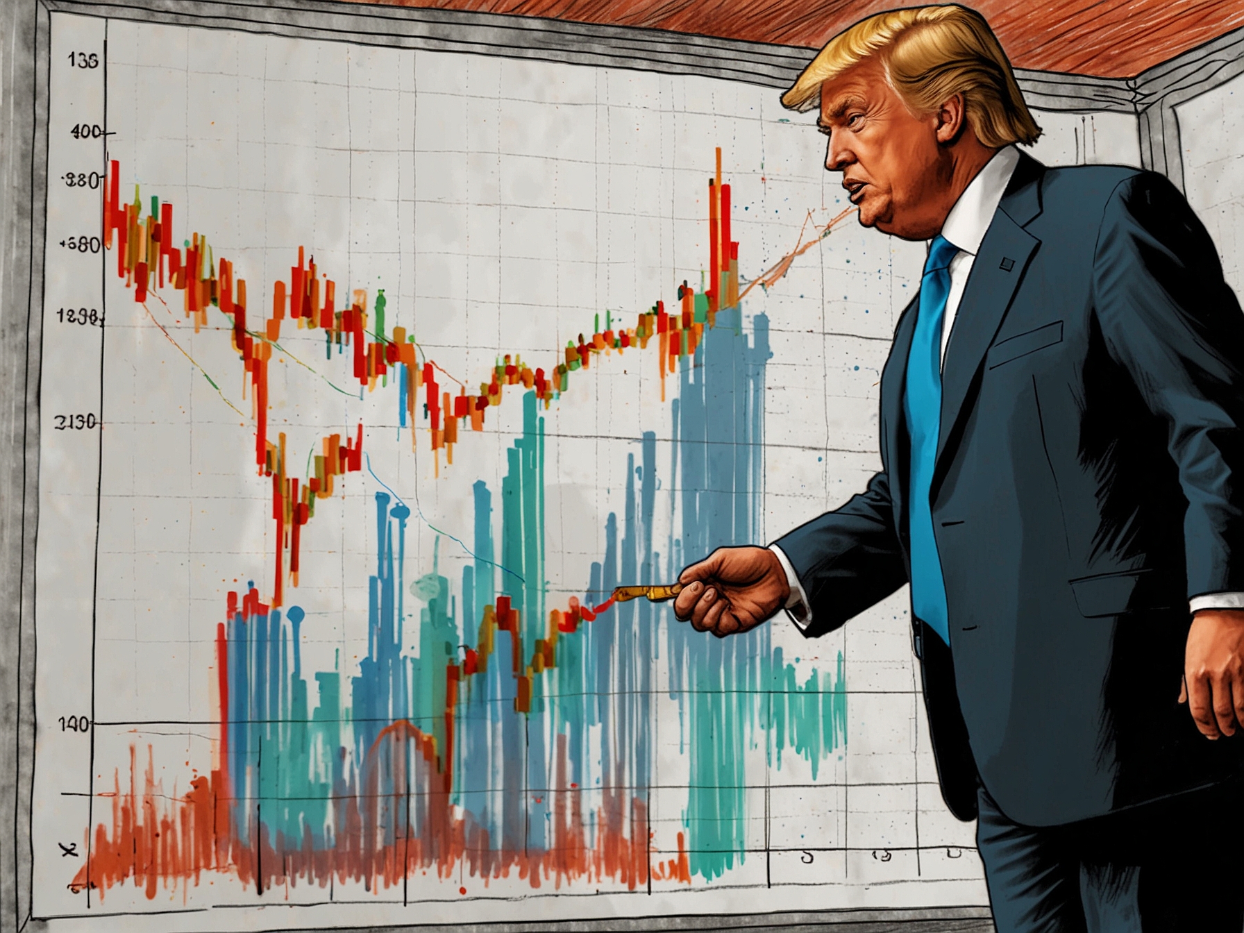 A dynamic graphic showing the Bitcoin price chart with an upward trend past $100,000, overlaid with images of Donald Trump and Paul Atkins to symbolize the political impact on crypto regulation.