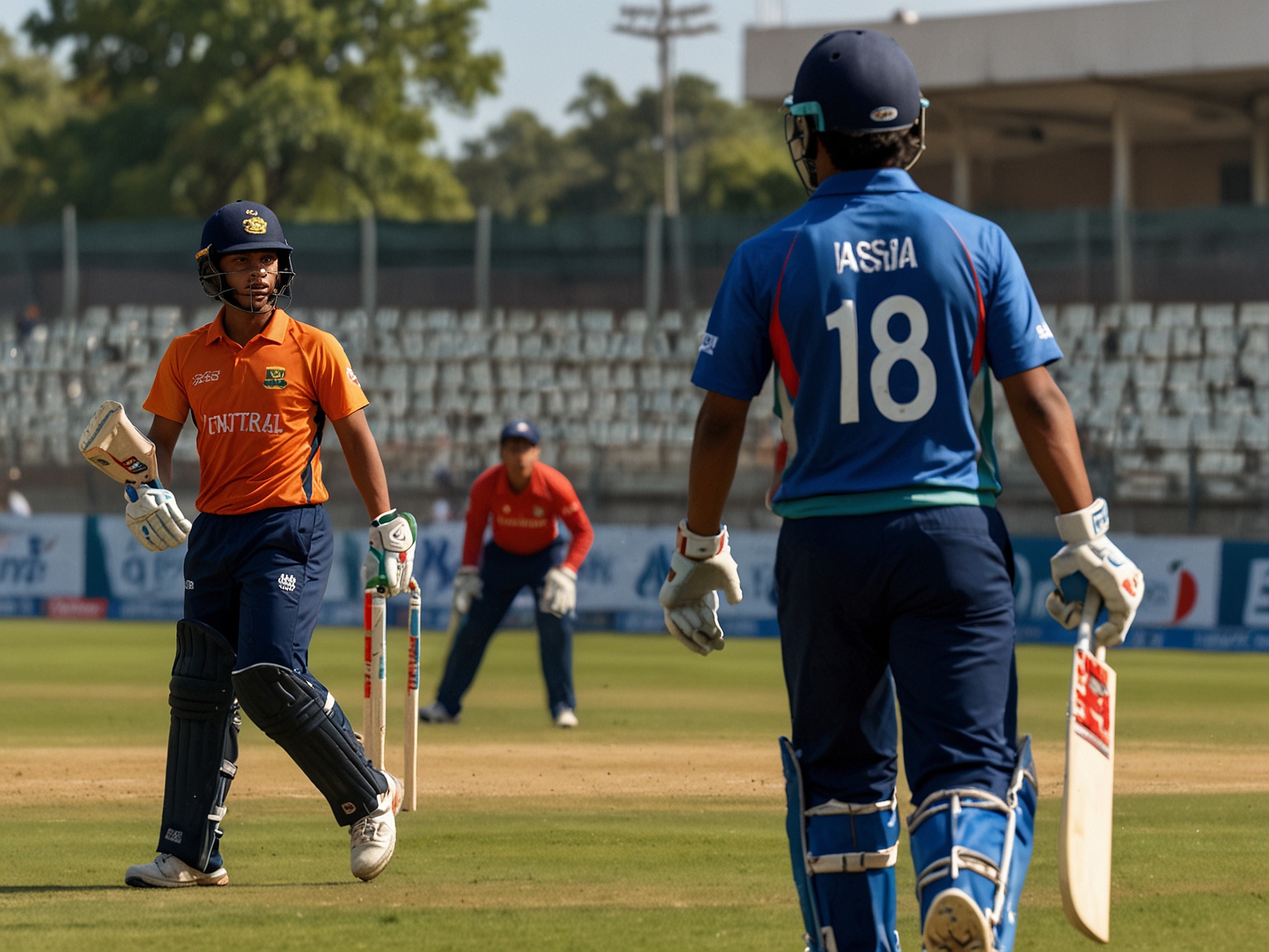 A group of jubilant young players hoisting the trophy, symbolizing victory and the dreams that come with participating in the ACC Under-19 Asia Cup.