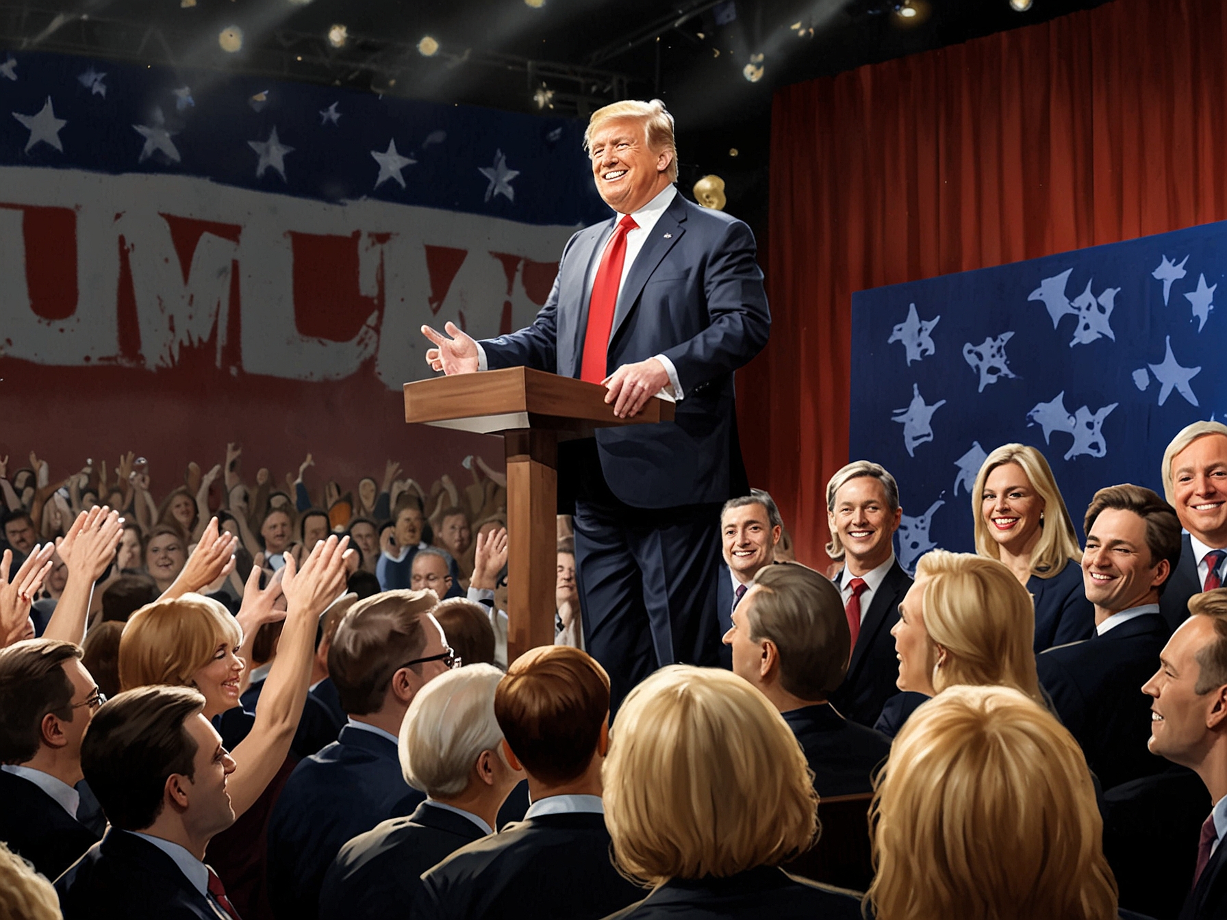 A banner displaying the Fox Nation Patriot Awards logo, with images of honored veterans and first responders in the background, reflecting moments of national pride.