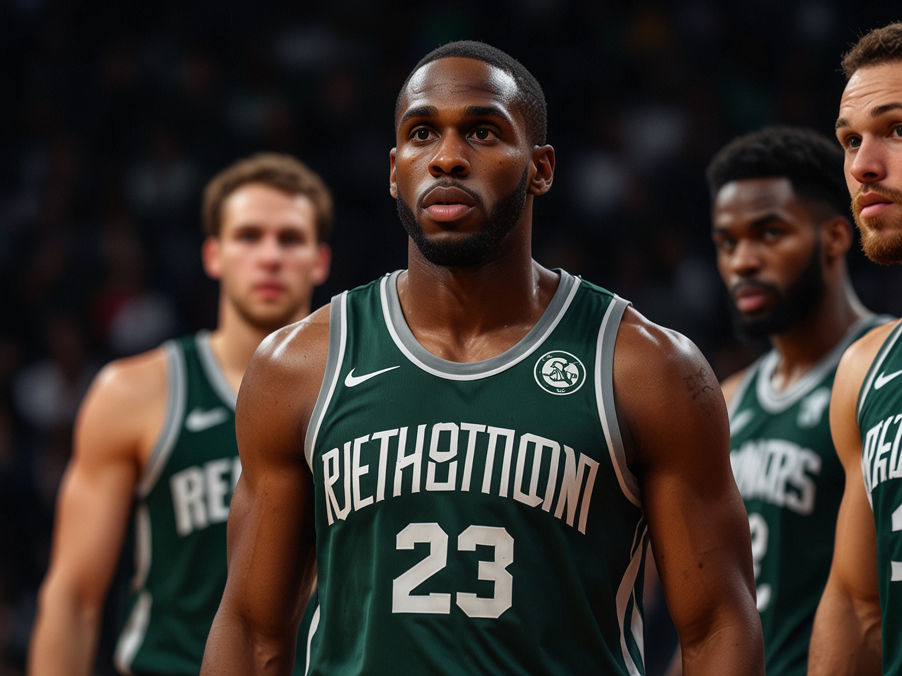 Khris Middleton preparing for a game, reflecting a mix of anticipation and nerves as he faces the challenge of returning to high-pressure play.