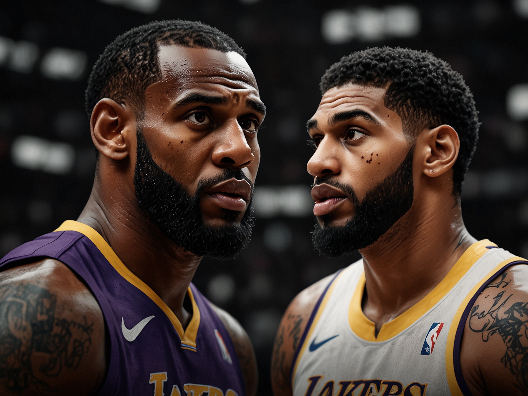 A split image of Lakers fans showing frustration and disappointment in the stands after the team's late game collapse, capturing the emotional highs and lows of being a fan.