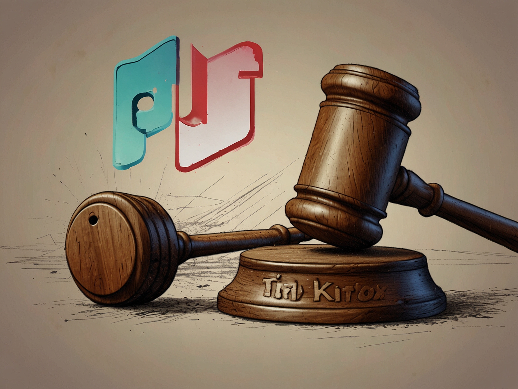 A diverse group of TikTok creators expressing concern about the potential ban, gathered around their smartphones, showcasing the app's social impact.