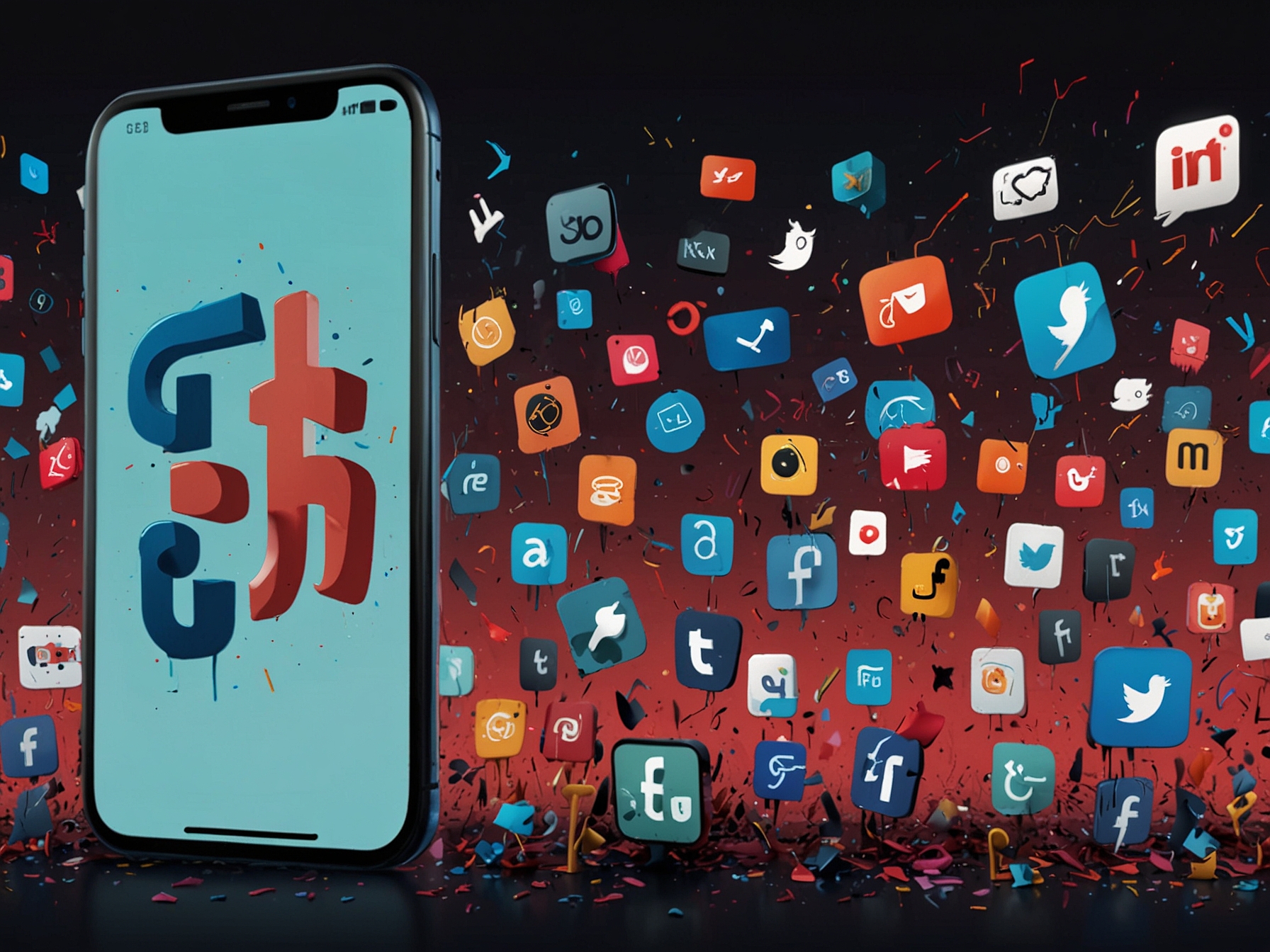 A split-screen image showing TikTok's vibrant community of creators on one side, and a somber group pondering the platform's potential ban on the other.