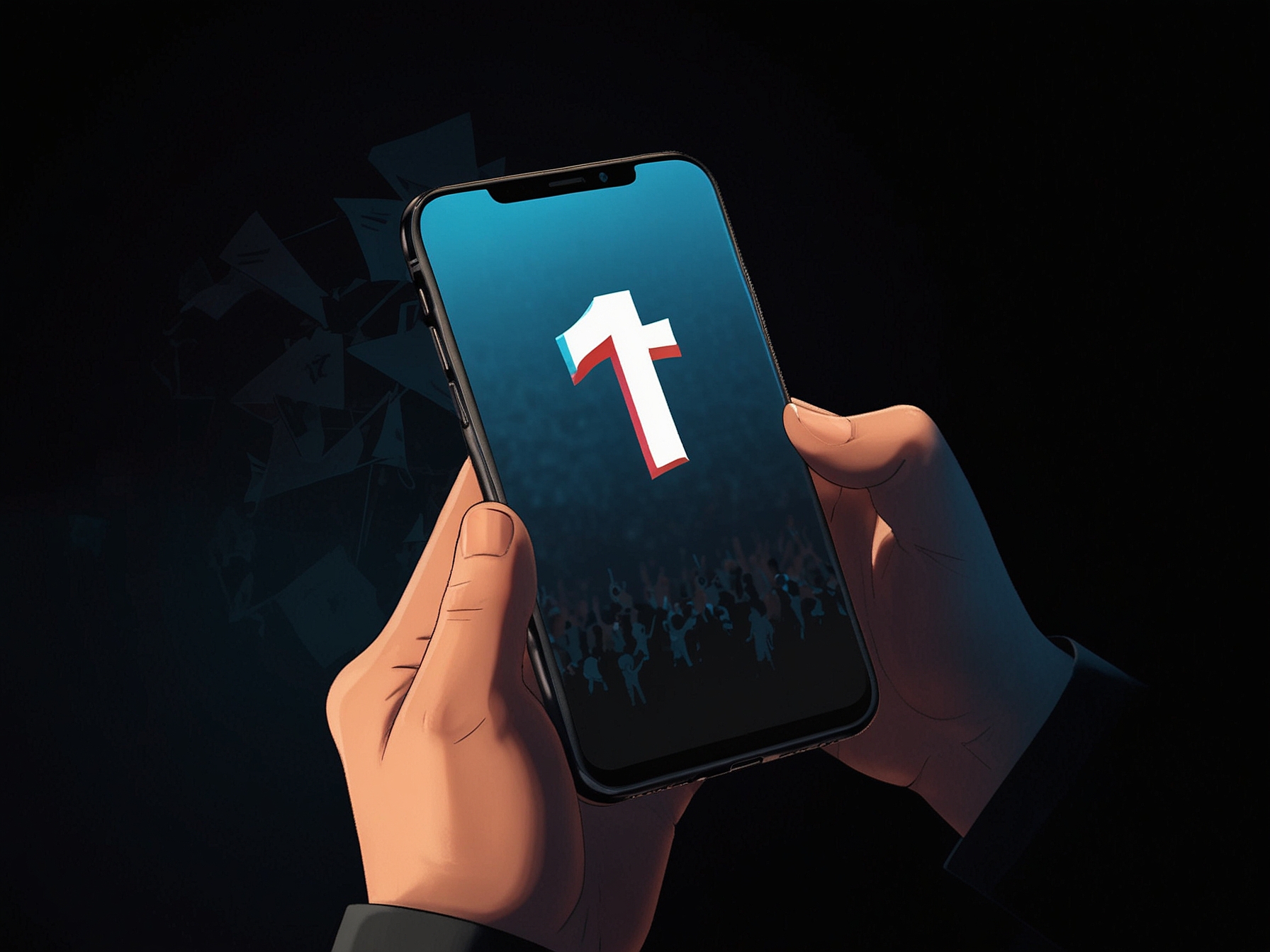 A visual representation of a courtroom setting with the Supreme Court building in the background, highlighting the ongoing legal battle over TikTok's future and users' rights.