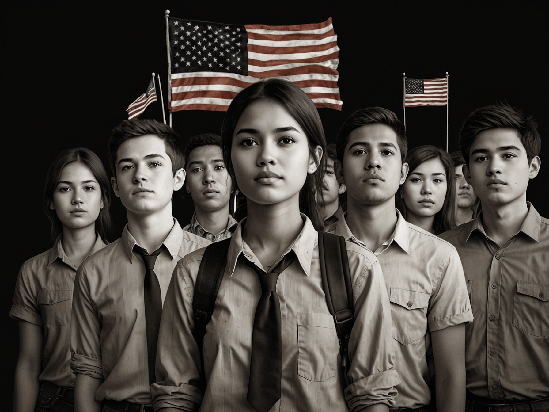A collage showing protest signs advocating for Dreamers' rights, depicting the emotional and social struggles faced by undocumented immigrants.