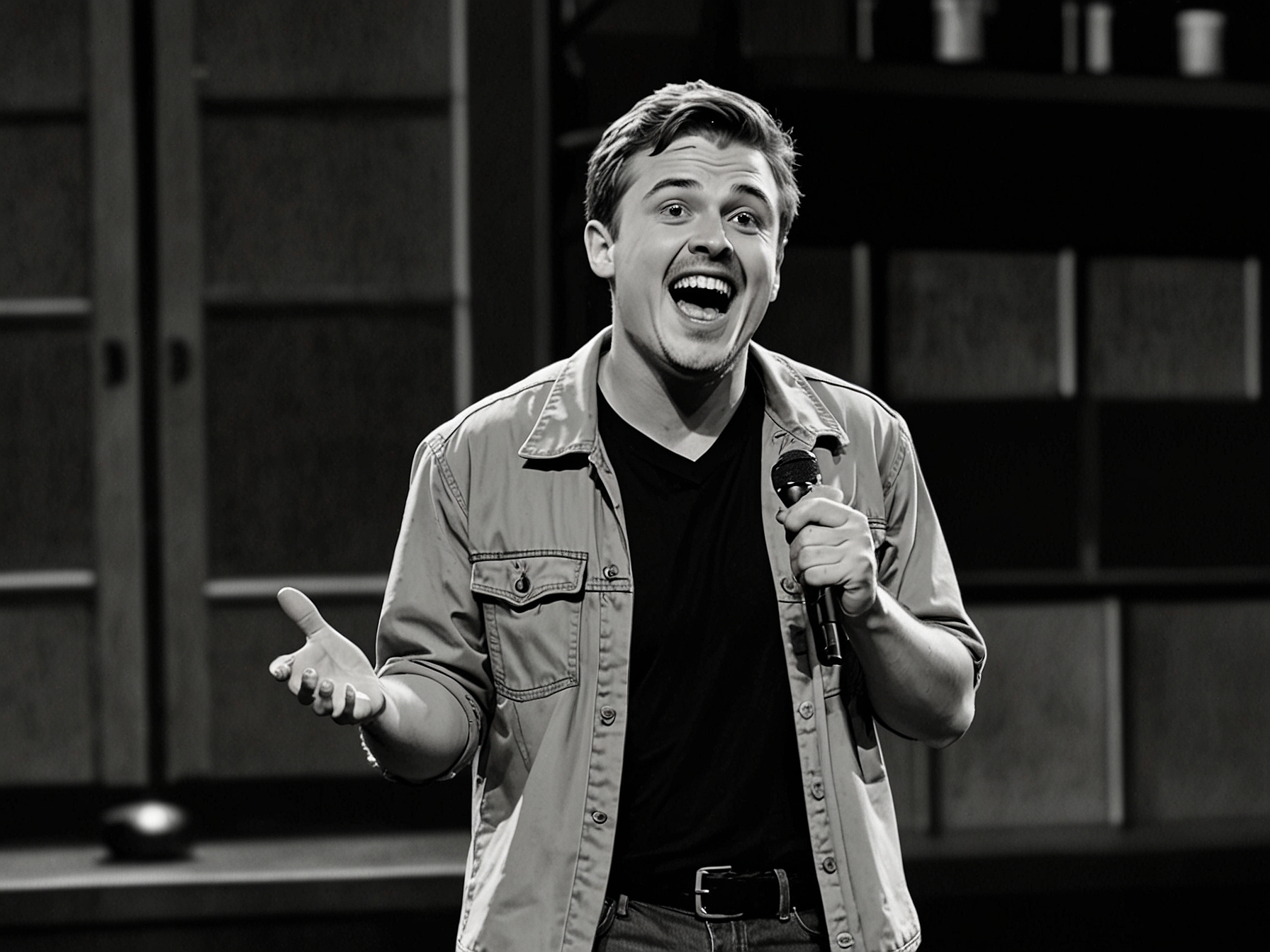 A lively scene from SNL featuring sketches with Paul Mescal and fellow cast members, showcasing a mix of humor that captures the spirit of the evening.