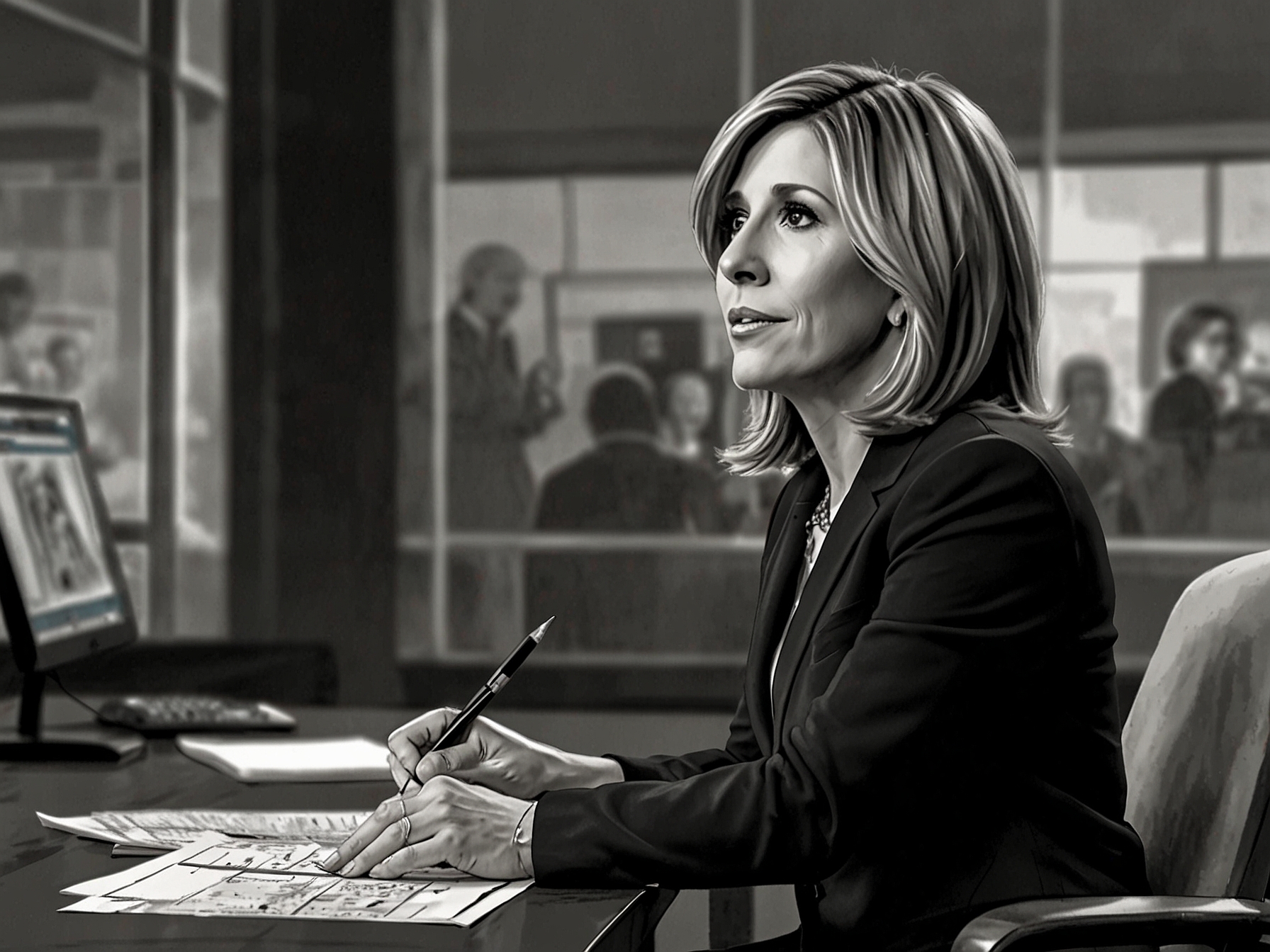A collage featuring Alisyn Camerota's memorable moments on CNN, including her interview with a president and engaging with viewers, capturing her connection to the audience.