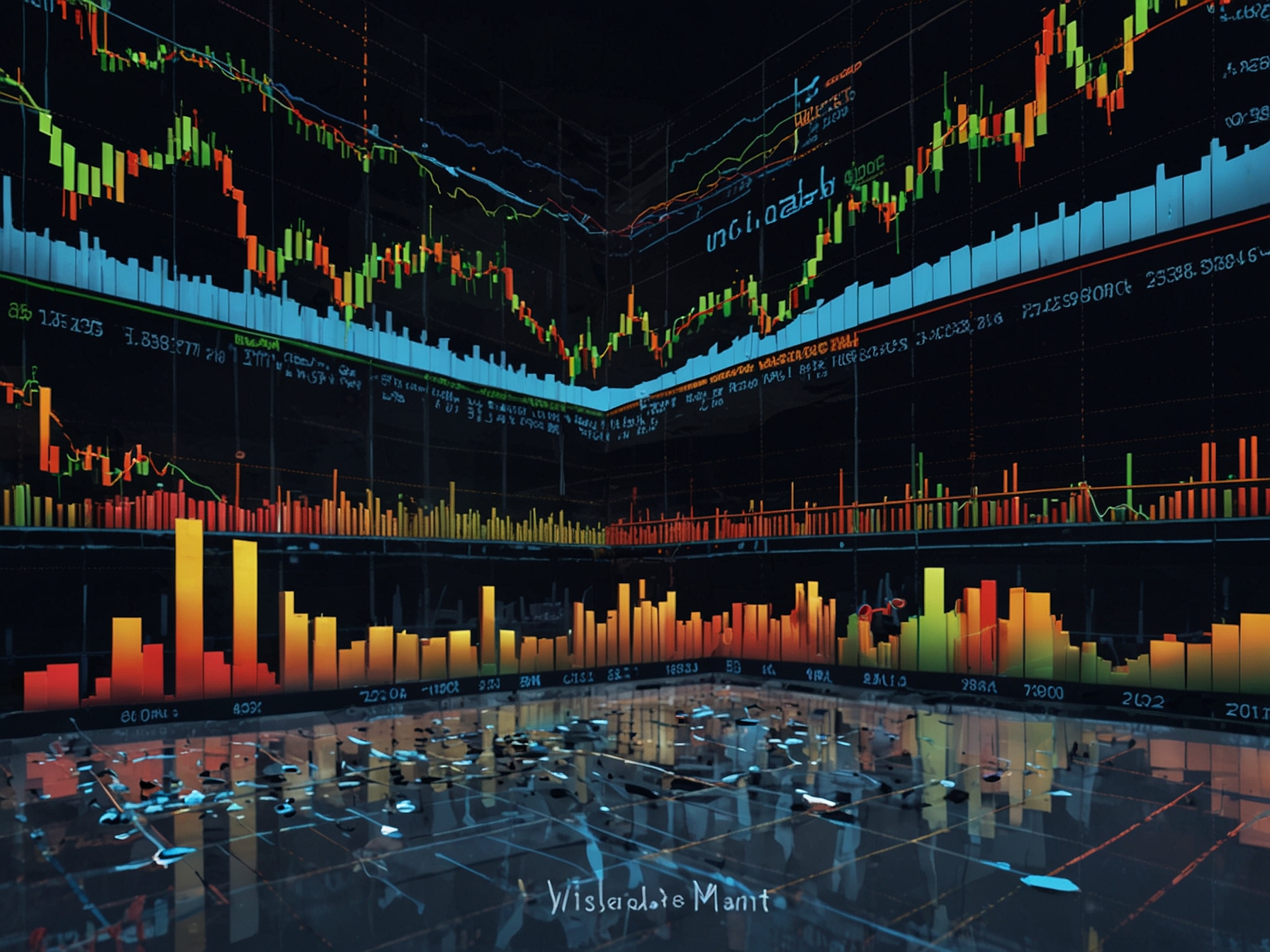 A conceptual image of investors contemplating the stock market, showing a diverse group looking at charts and financial data on a tablet, representing their decision-making process regarding the IPO.