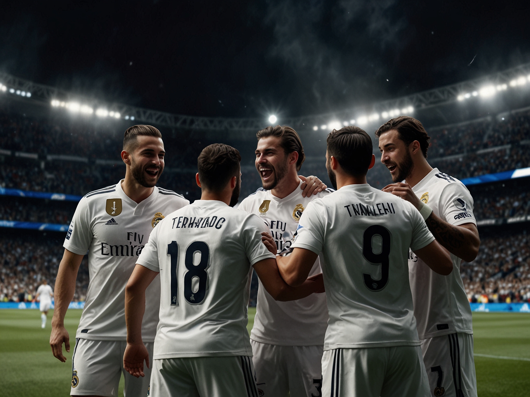 Carlo Ancelotti addressing the media in a post-match conference, displaying his pride and reflections on the team's performance and challenges ahead.