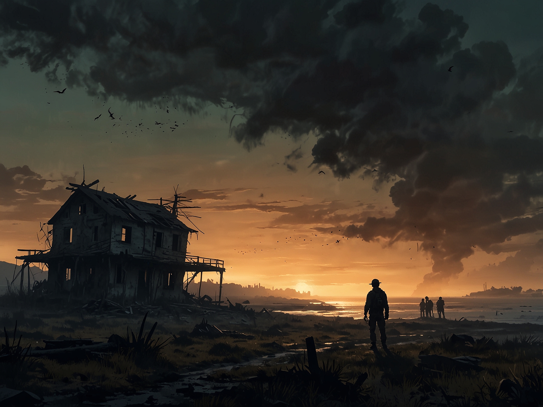 An image of a zombie with unsettling features, reminiscent of Cillian Murphy’s character from '28 Days Later', blurring the lines between human and monster, creating speculation about his fate.