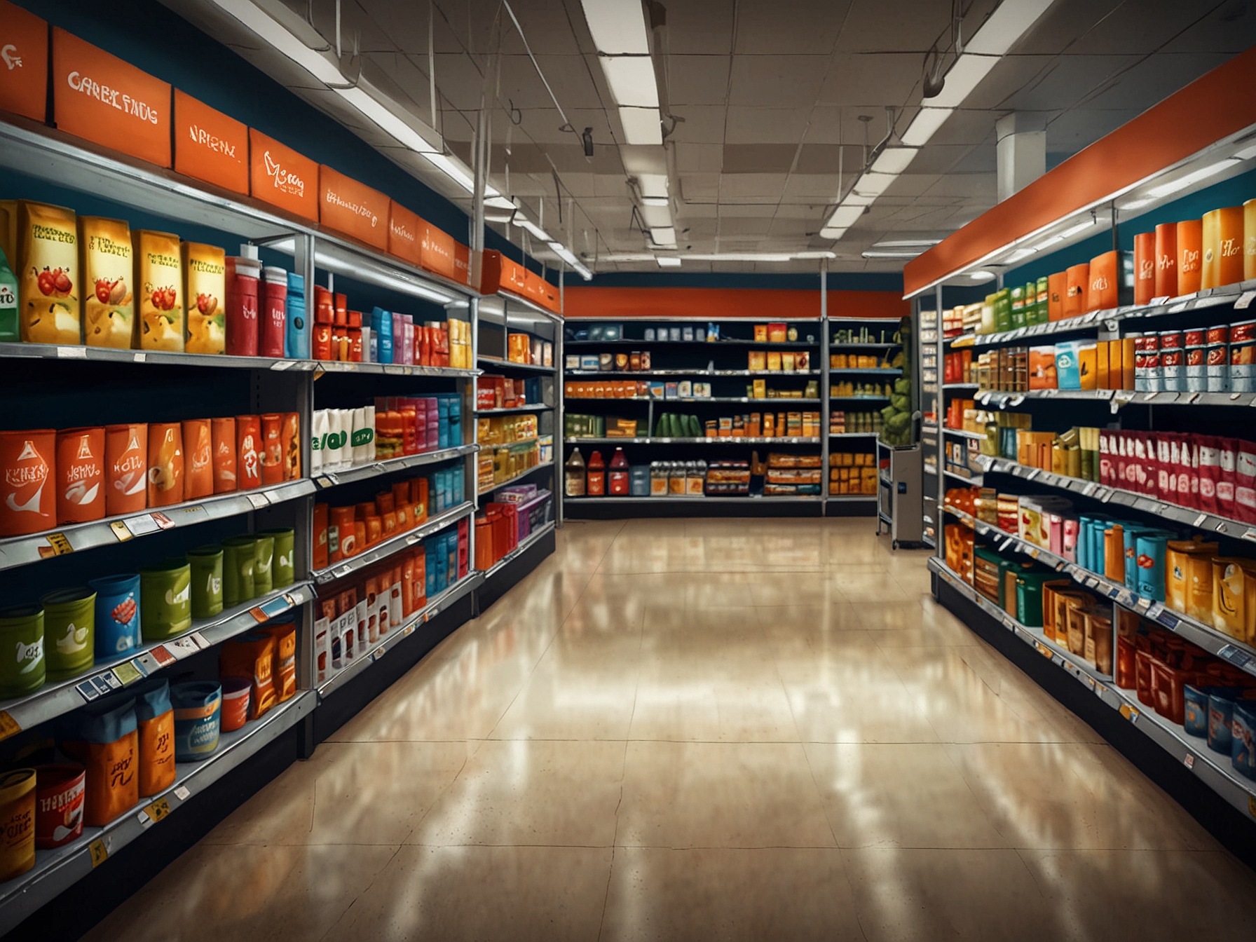 A visual representation of a judge's gavel next to grocery items, indicating the legal battle surrounding the Kroger-Albertsons merger and its significance for consumers and small businesses in the grocery sector.