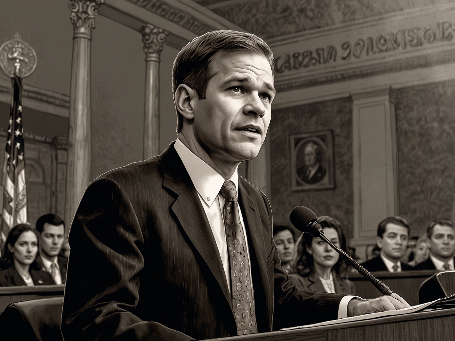 A dynamic composition featuring news reports and social media reactions about Wray's FBI tenure and Jordan's comments, illustrating public discourse on the subject.