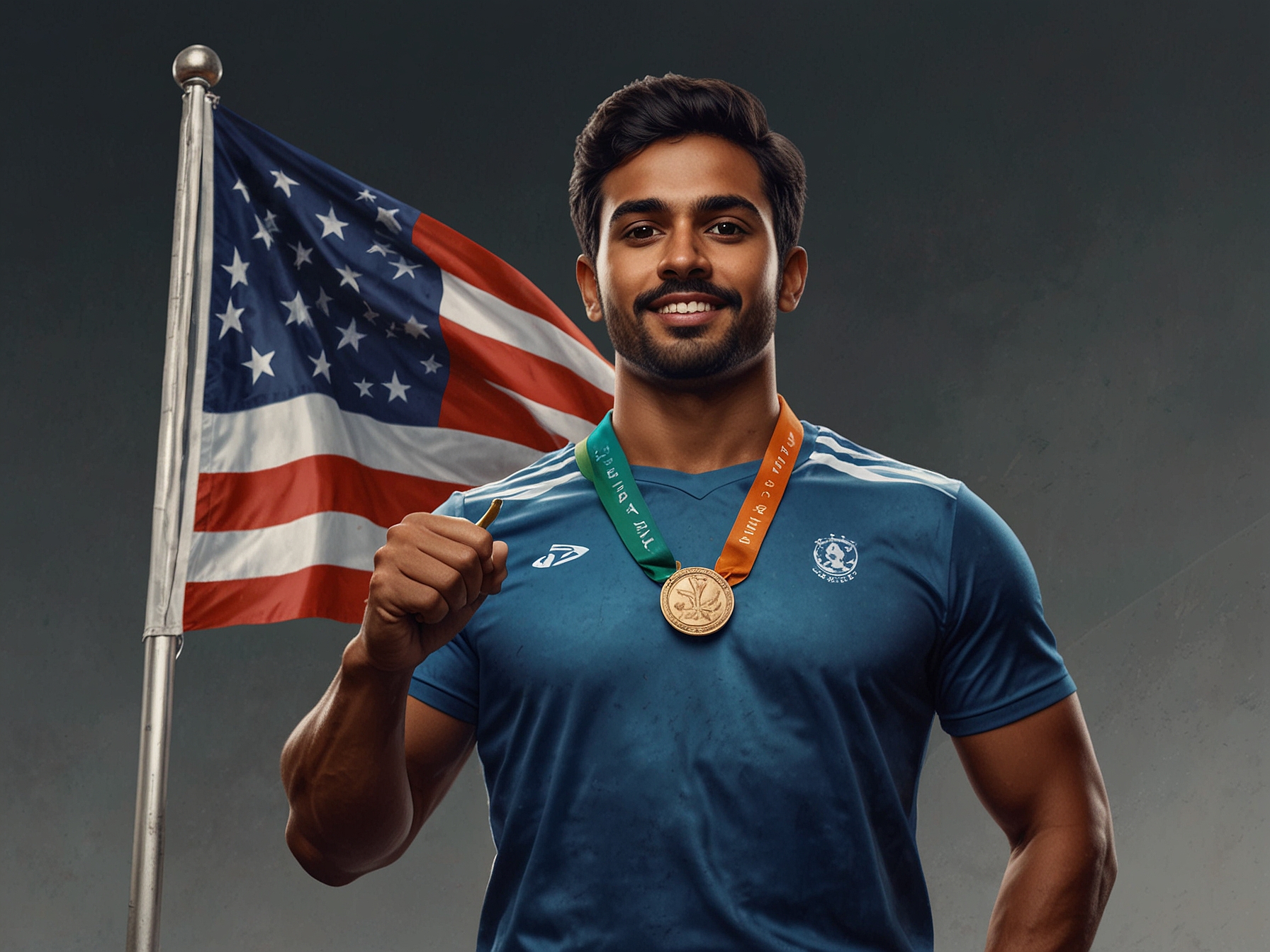 A group of athletes, including Sumit Antil, celebrating at the GoSports Foundation Annual Awards, highlighting their achievements and the supportive community surrounding Indian sports.