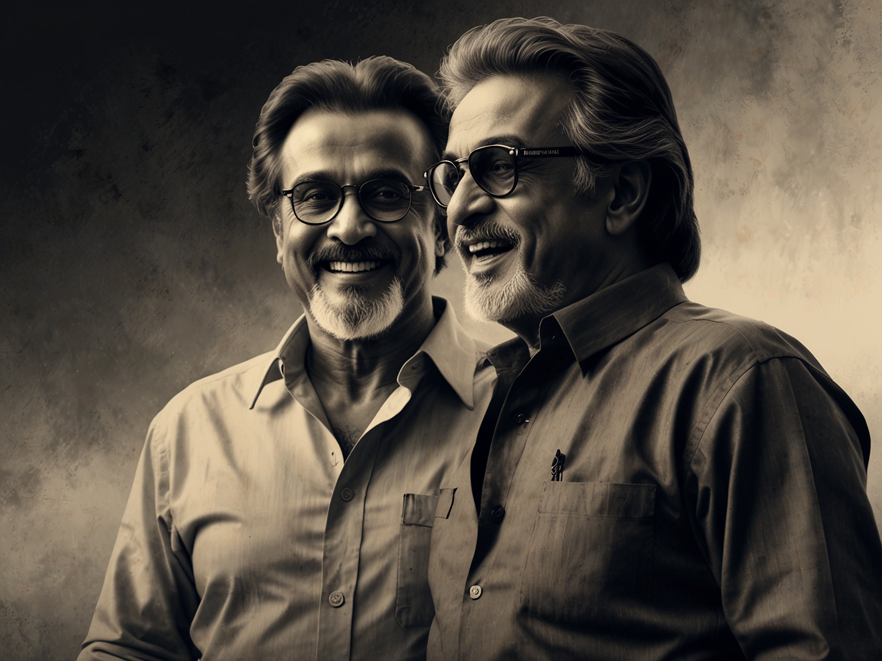 A heartwarming image featuring Rajinikanth and Kamal Haasan embracing, symbolizing their decades-long friendship and impact on South cinema.