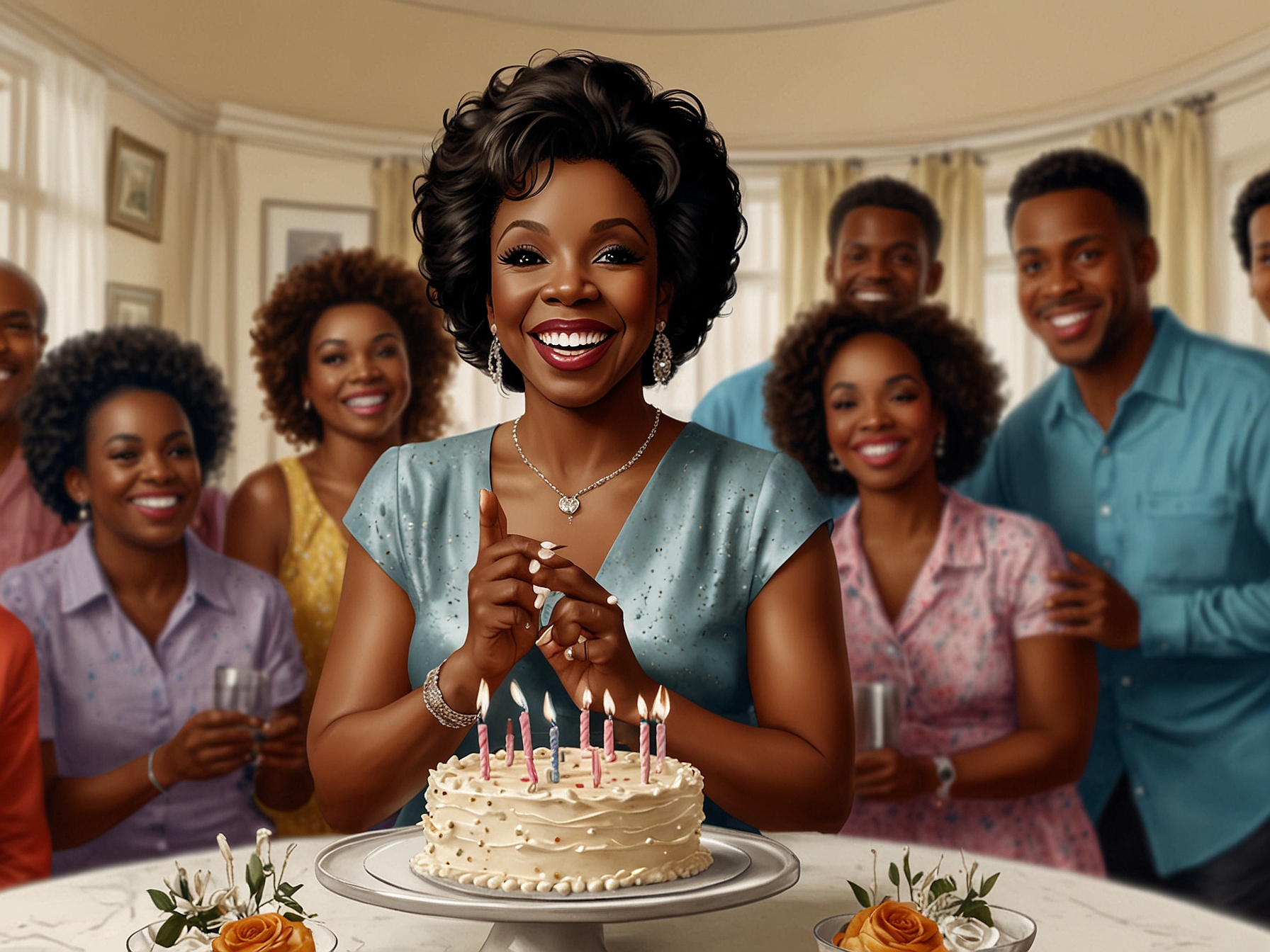 A collage of historical photos displaying Gladys Knight's journey through the years, highlighting her evolution as an artist and her contributions to music and culture.