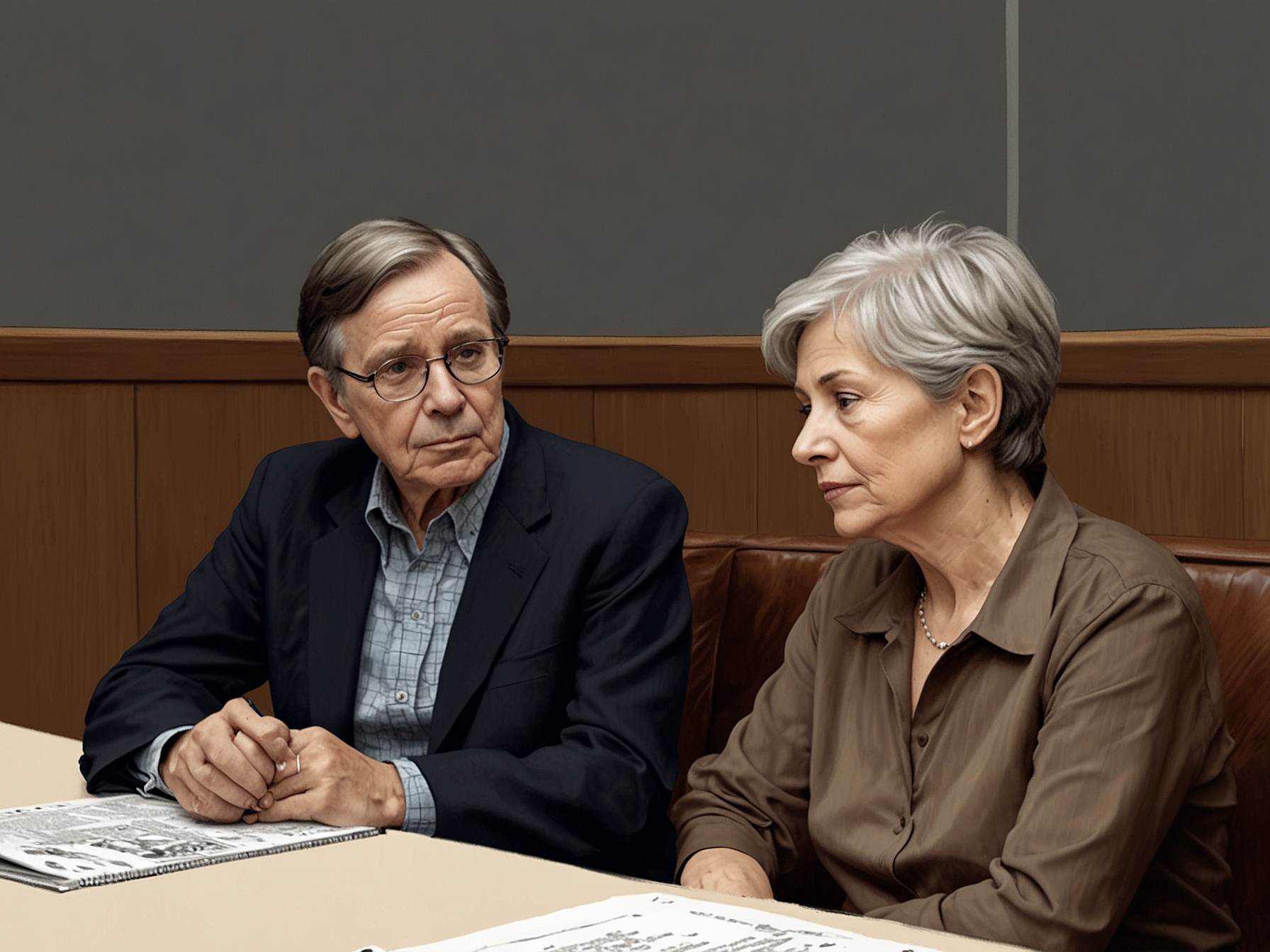 A candid moment of Theresa Nist, with a soft expression, portraying her feelings as she reflects on her relationship with Gerry Turner amid his cancer diagnosis.