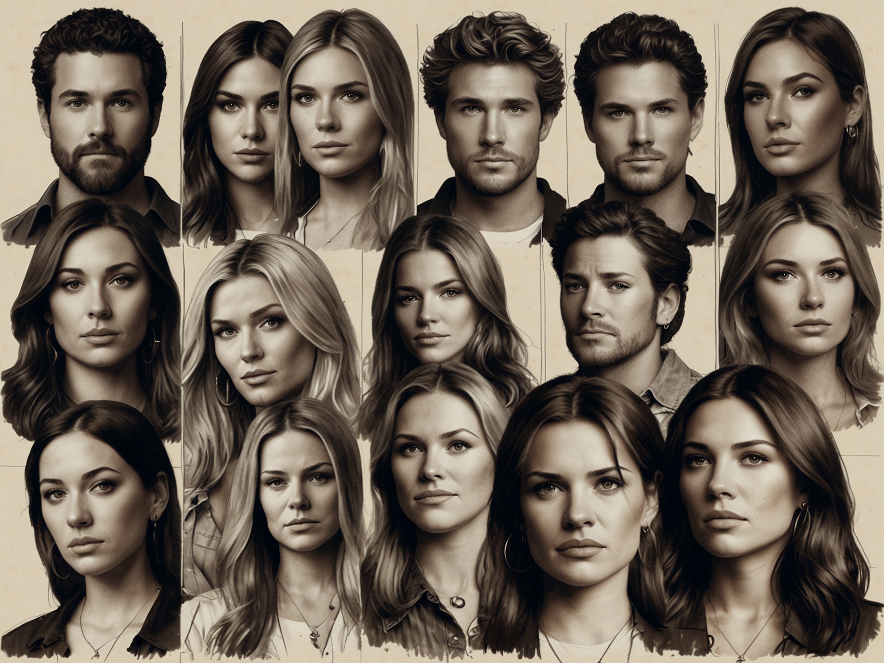 A collage of the six couples from The Ultimatum Season 3, highlighting their emotional struggles, connections, and moments of tension as they navigate their relationships in a reality TV setting.