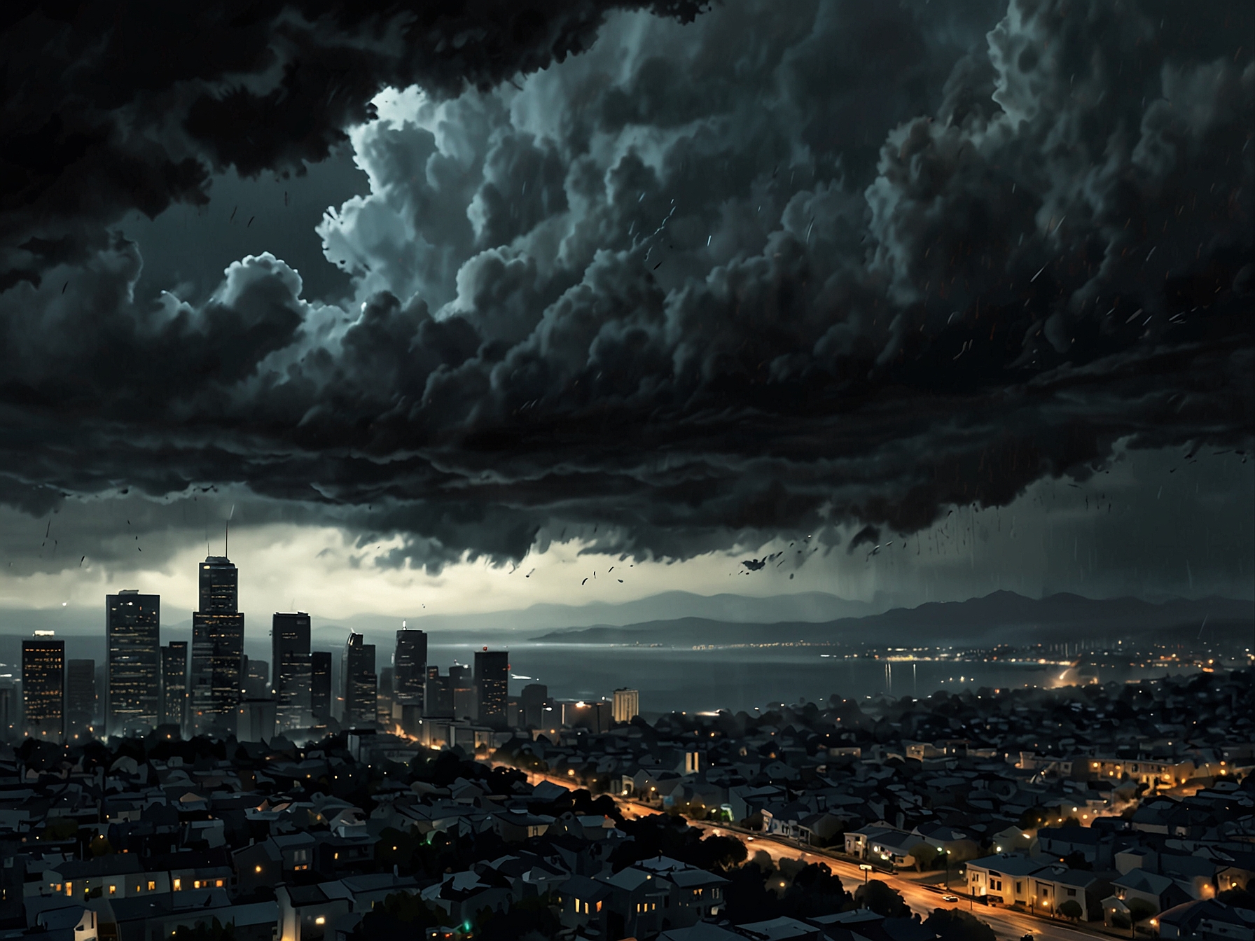Residents of the Bay Area preparing for rain by securing their homes and collecting emergency kits, reflecting community vigilance in the face of weather challenges.