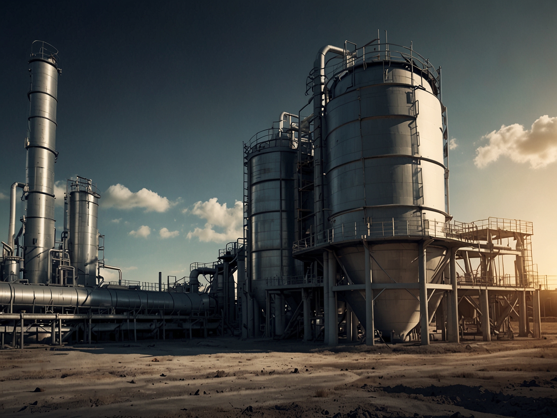 A graph showing the upward trend in GHCL's share price alongside images of soda ash production facilities, symbolizing investment growth and environmental impact.