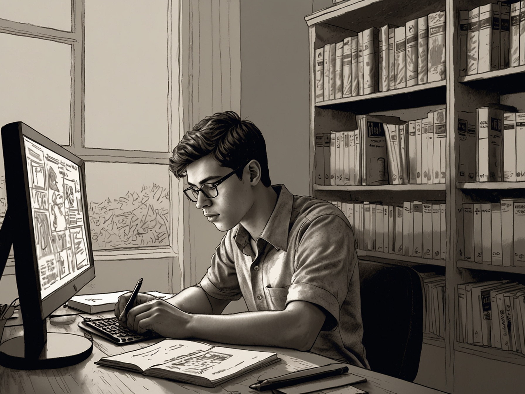 A group of diverse students studying together, exchanging ideas and encouraging each other in preparation for the CTET exam, showcasing community and support among future educators.