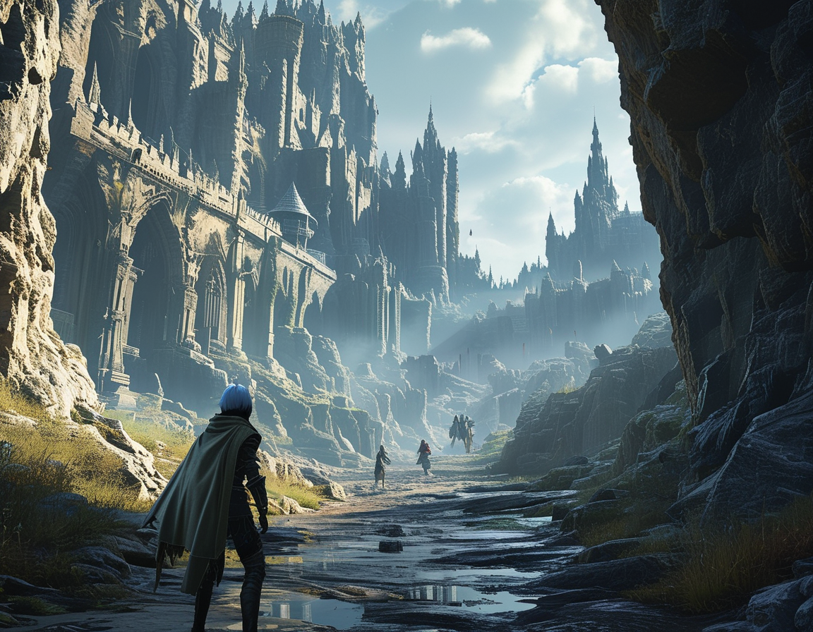 Concept artwork from Elden Ring Nightreign that illustrates the excitement of cooperative survival action in a beautifully realized fantasy world with stunning visuals.