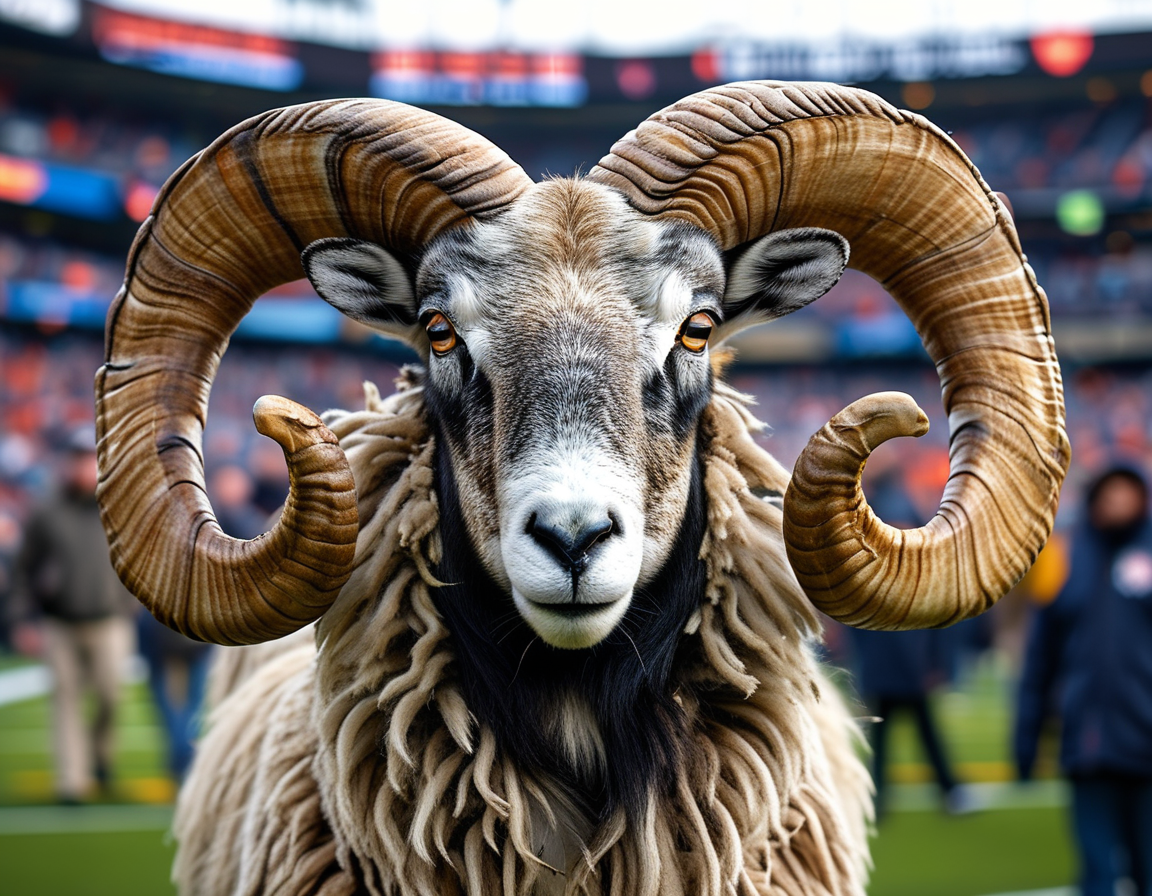 A graphic showcasing the Rams and 49ers logos with a football field in the background, symbolizing the recent Thursday Night Football matchup and viewer statistics.