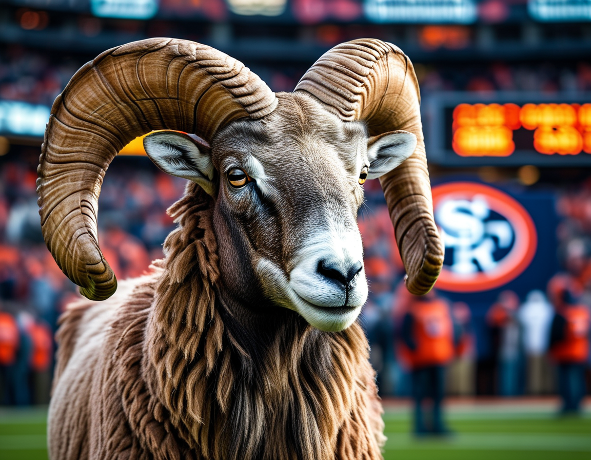 A collage of disappointed fans during the Rams-49ers game, emphasizing the lack of excitement and scoring, creating a contrast with the usual thrilling football experience.