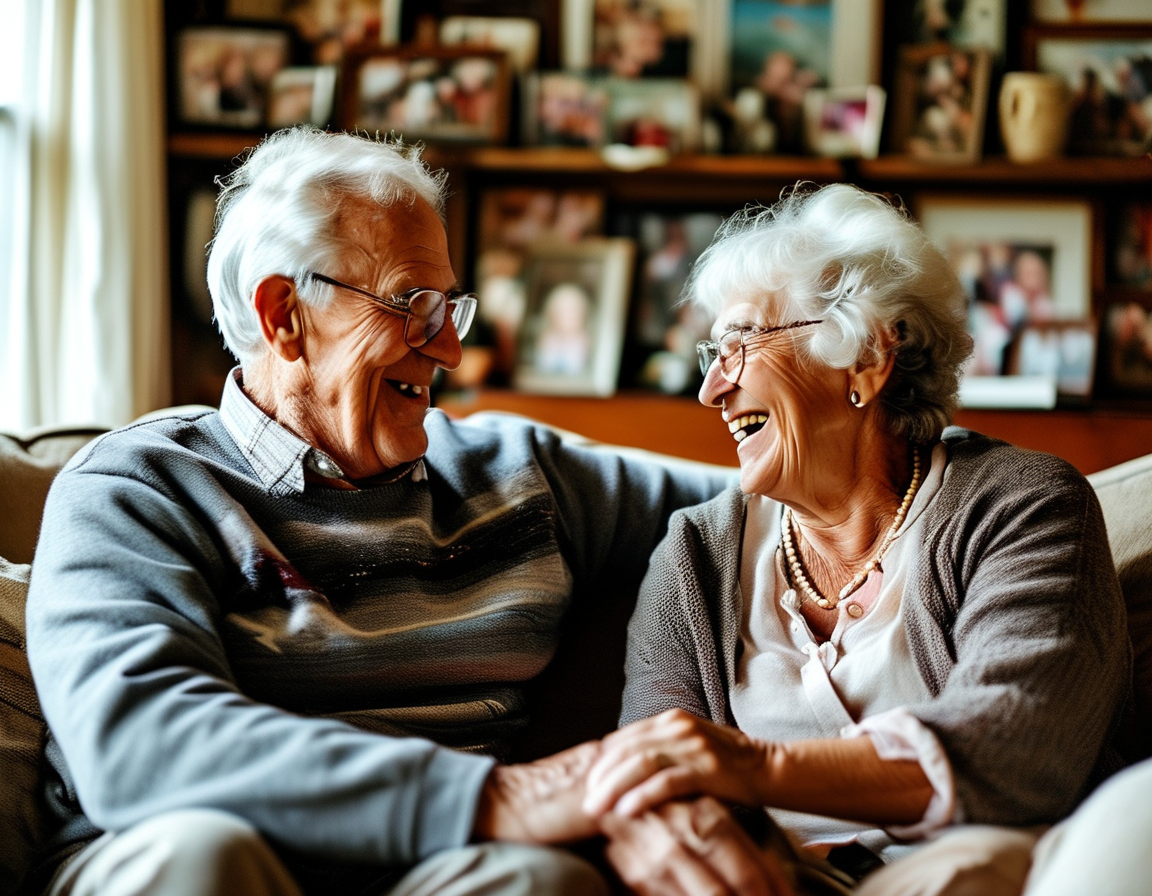 A collage of sentimental moments from Conan's life, including childhood photos, cinema outings with family, and snippets of his father's laughter, conveying joy and warmth.