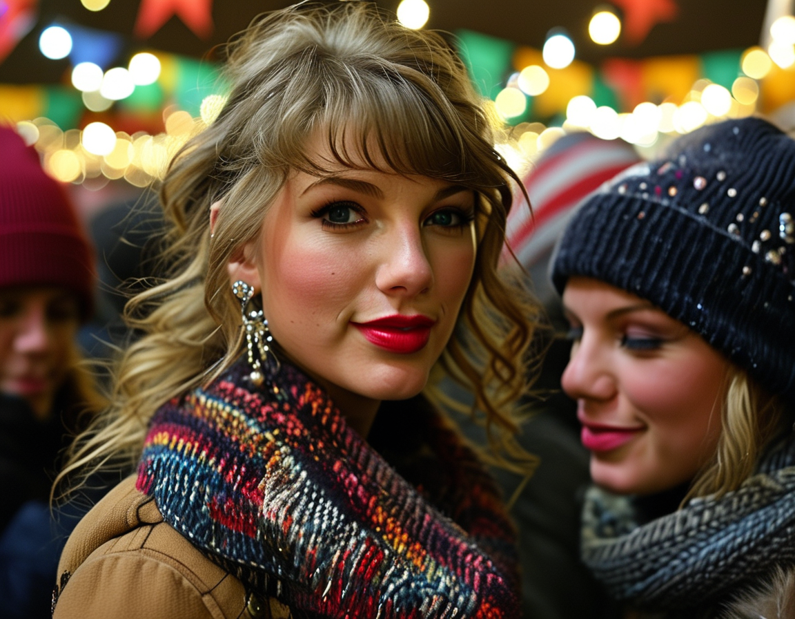A close-up shot of gifts wrapped with care, symbolizing the heartfelt gestures being exchanged in honor of Taylor Swift during her birthday celebration event.