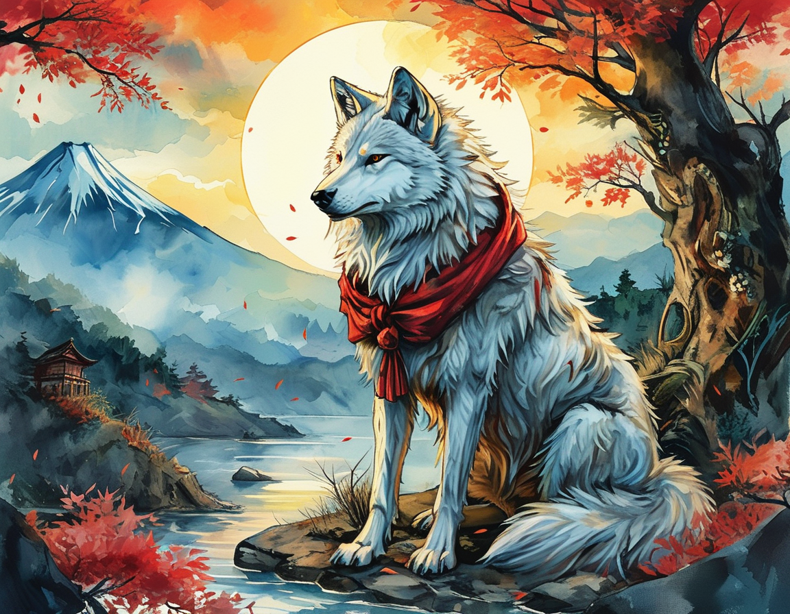 Visuals from the Okami sequel teaser, featuring a stunning animation of Amaterasu sprinting through colorful landscapes, highlighting the game's artistic direction.