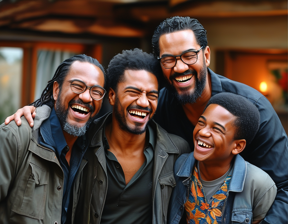An image depicting the main cast of 'Malcolm in the Middle' celebrating a reunion, evoking nostalgia with laughter and heartfelt moments, showcasing family dynamics.