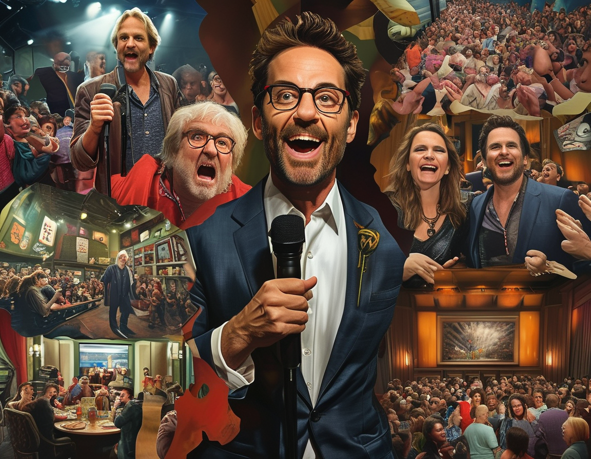 An image of a television screen showcasing the Netflix documentary title 'Jerry Springer: Fights, Camera, Action,' set against a backdrop of outdated talk show paraphernalia symbolizing the show's sensational history.