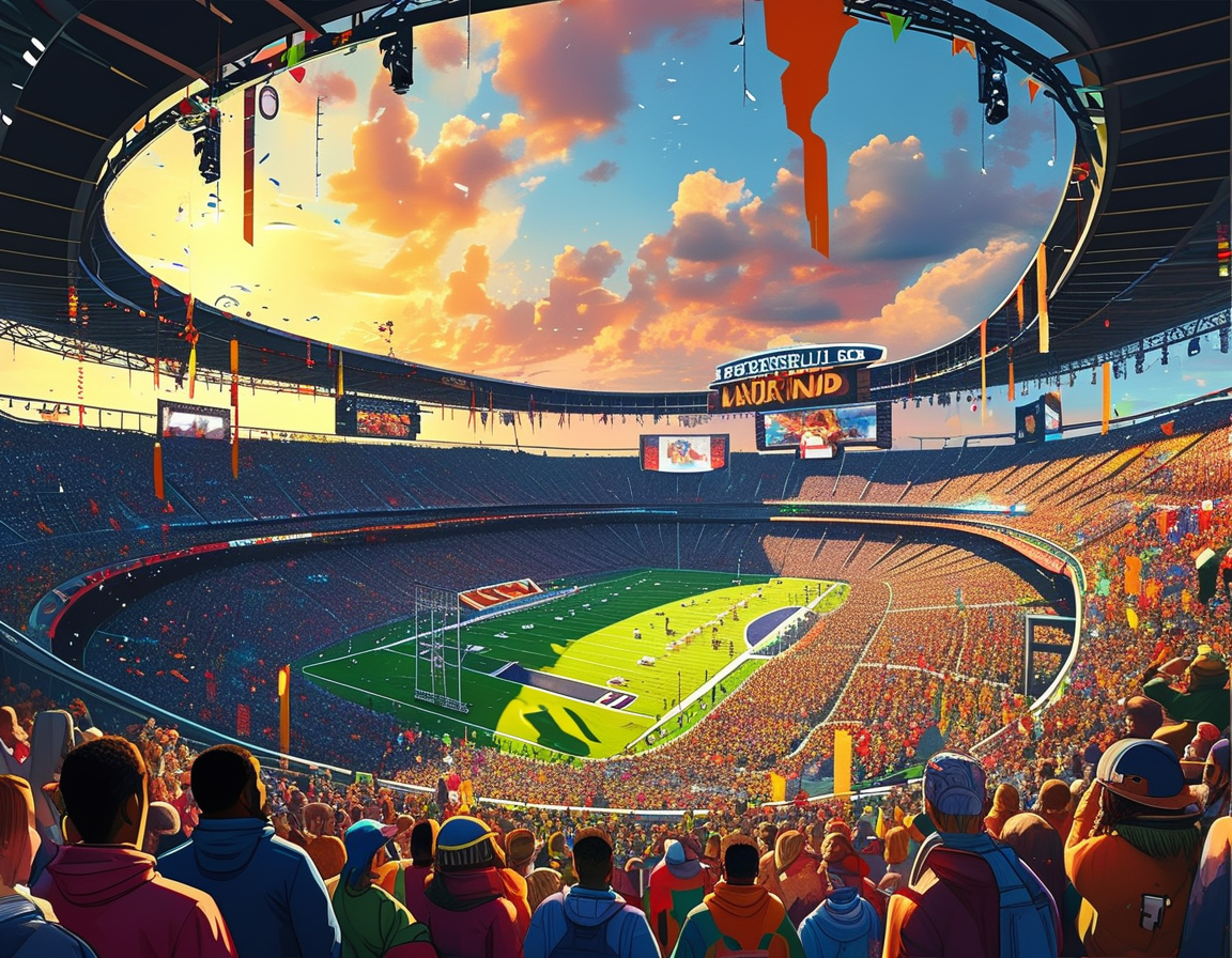 A close-up of luxurious Super Bowl tickets, highlighting the price tag and exclusive design, representing the excitement and investment of attending the big game live.