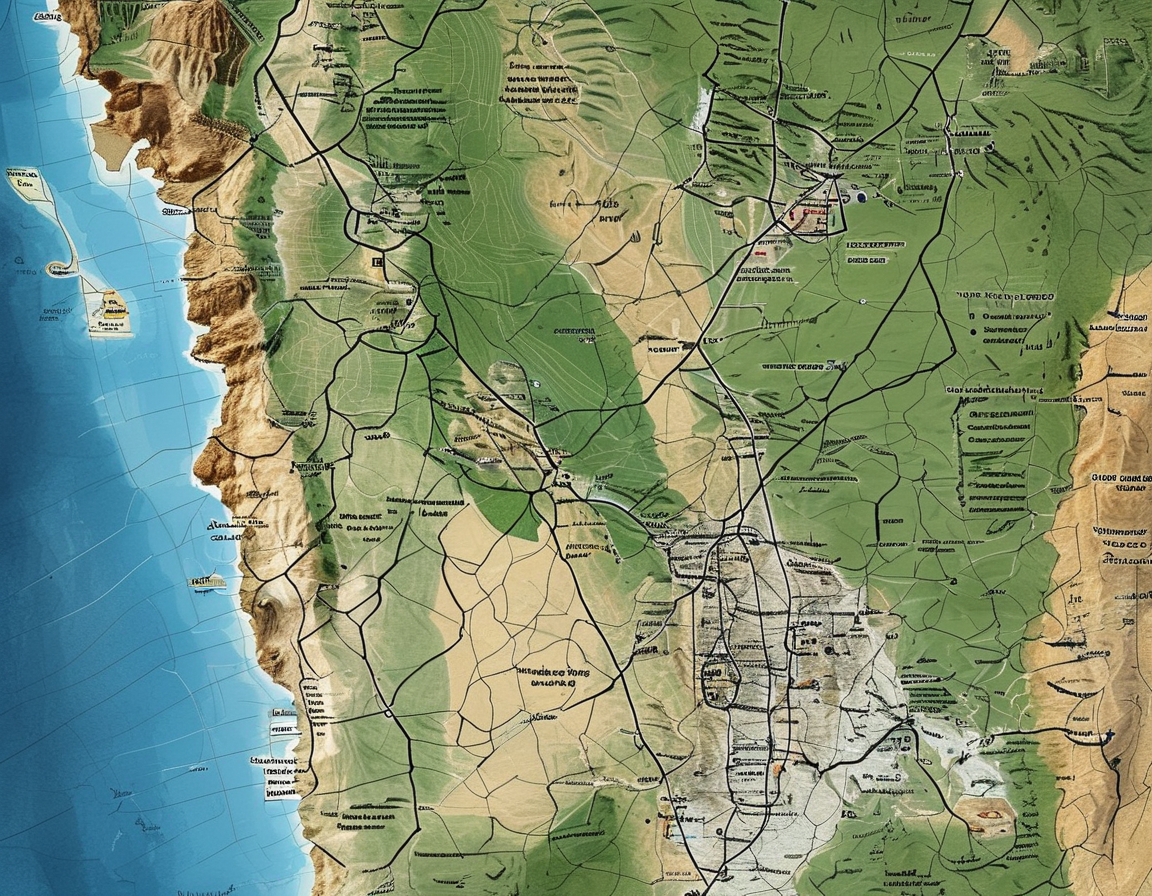A map of the Golan Heights region highlighting Israel's control and settlements, with military presence and neighboring conflict zones in Syria and Lebanon indicated.