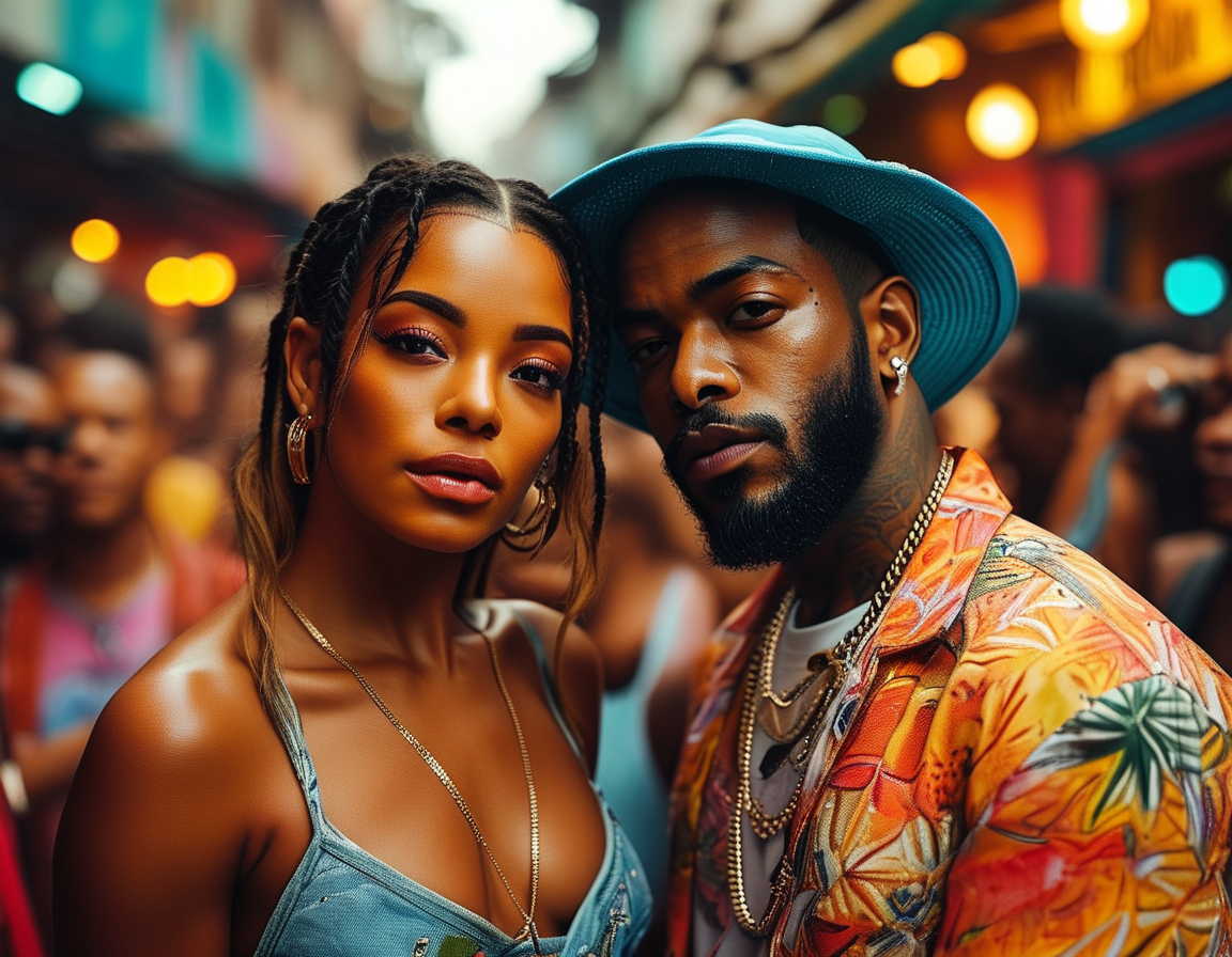 Burna Boy and Chlöe Bailey dancing closely in a lively club in Lagos, highlighting their chemistry and the excitement surrounding their recent outings together.