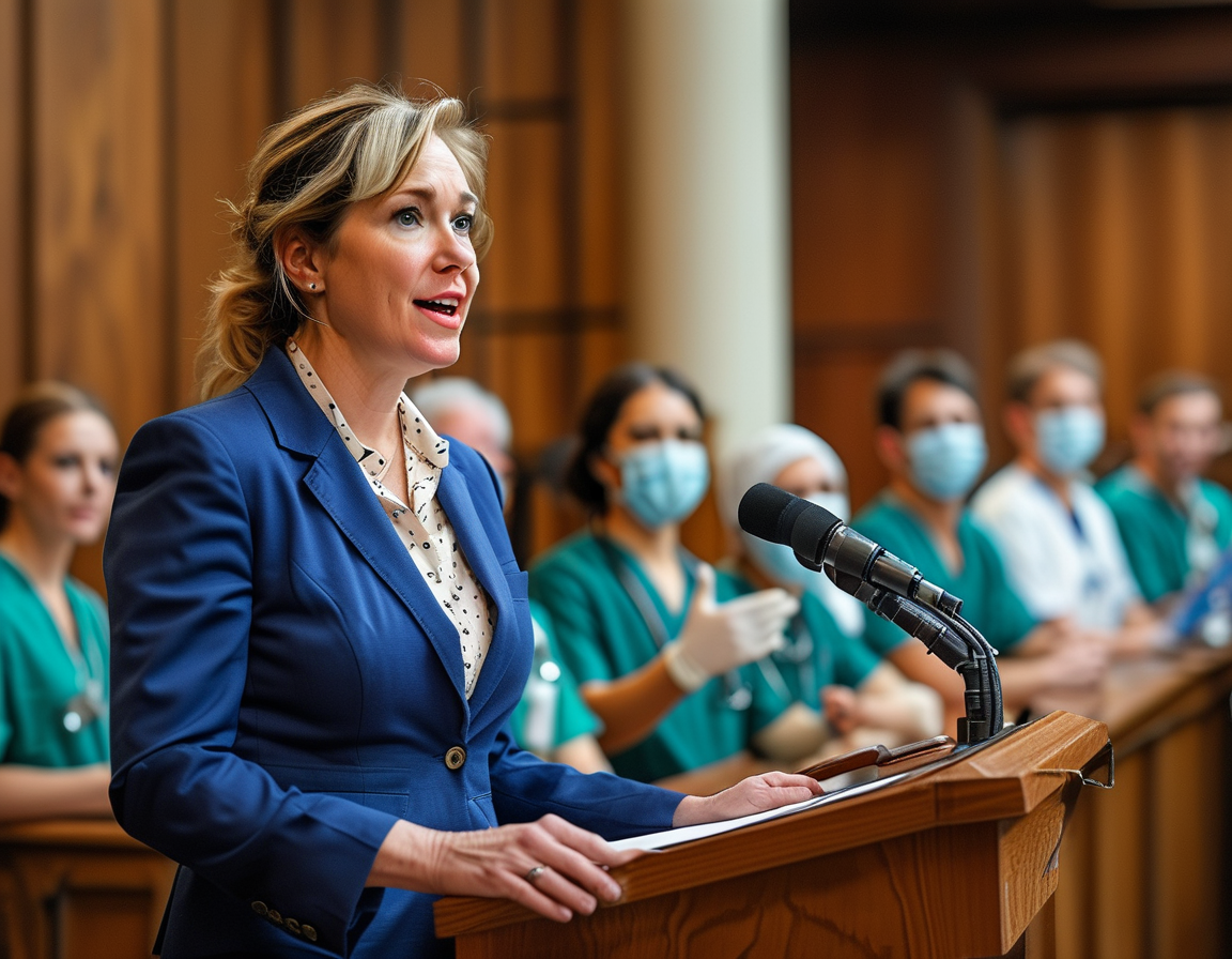 A visual representation of a social media debate, with users expressing outrage over Greene's comments and experts providing fact-checks, symbolizing the digital battleground over vaccine acceptance.