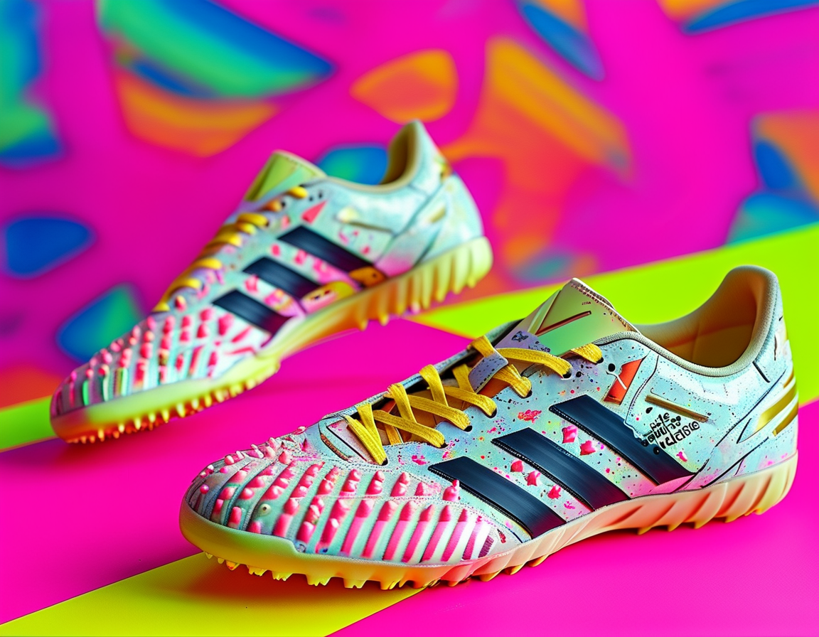 The special packaging of Lamine Yamal's signature cleats, elaborately designed to celebrate their exclusivity and tell the story of the young athlete's remarkable journey.