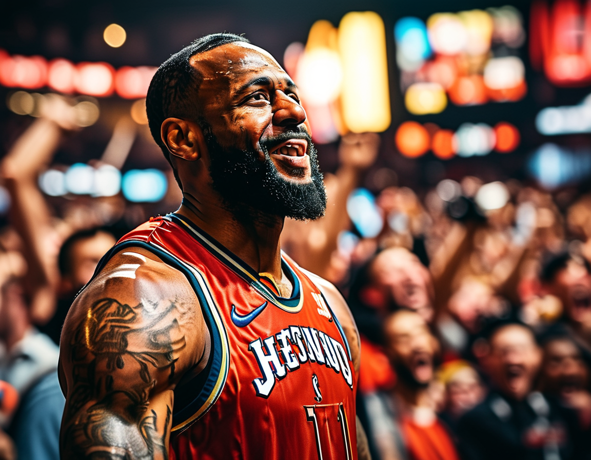 James Harden driving past a Utah Jazz defender, showcasing agility and skill on his way to a remarkable score, embodying his dominant performance during the match.