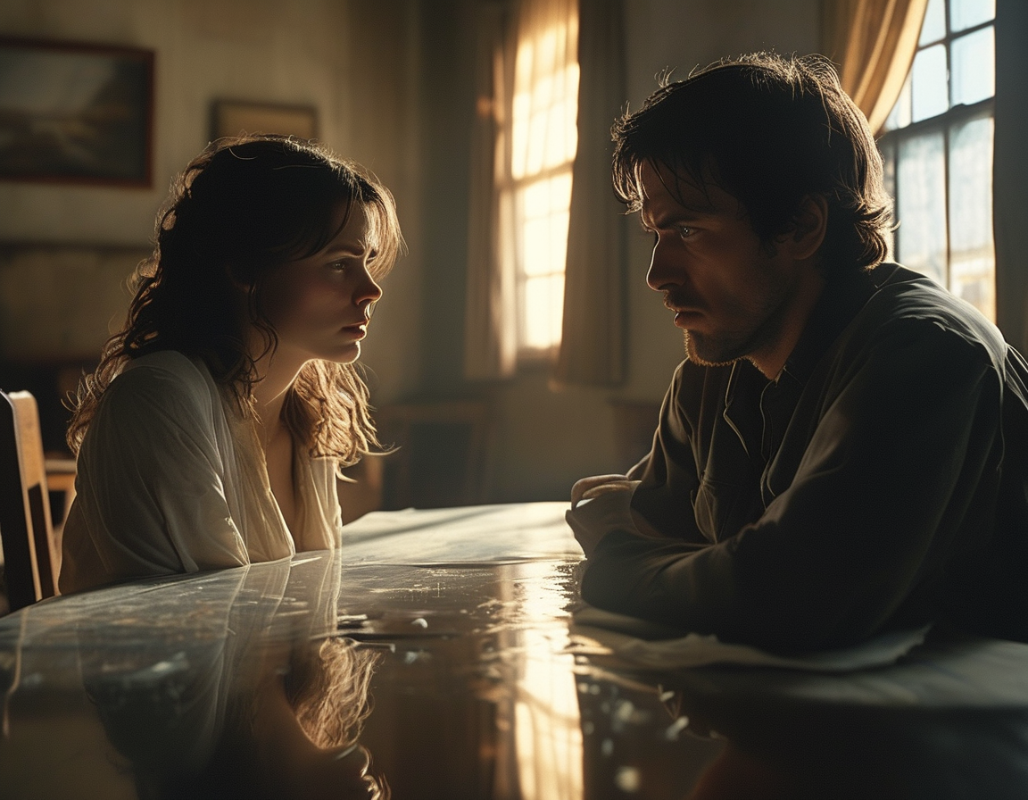 A somber image of a film set, capturing the essence of creativity intertwined with vulnerability, reflecting the complex emotions surrounding the allegations against Brian Jordan Alvarez.