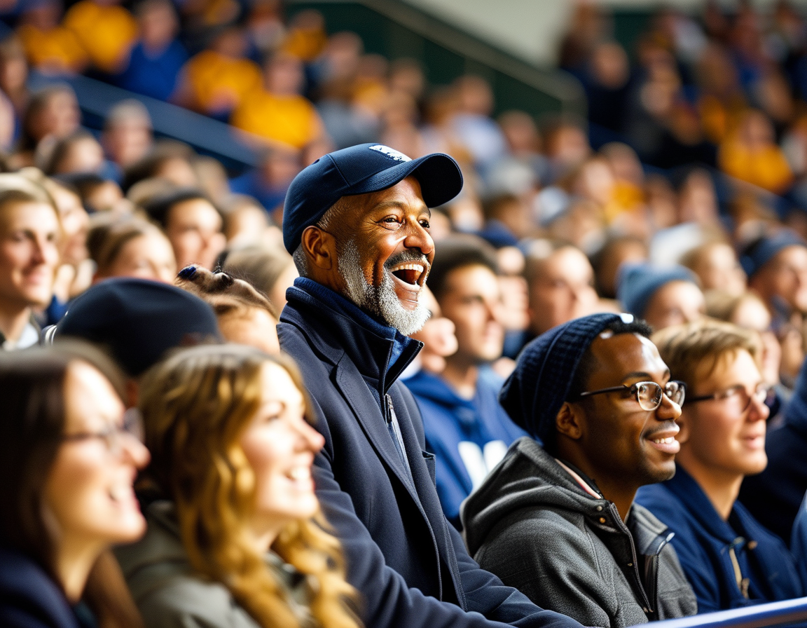 An enthusiastic crowd gathers at Norfolk State, welcoming Mike Vick as the new head coach, embodying excitement and hope for the team's future.