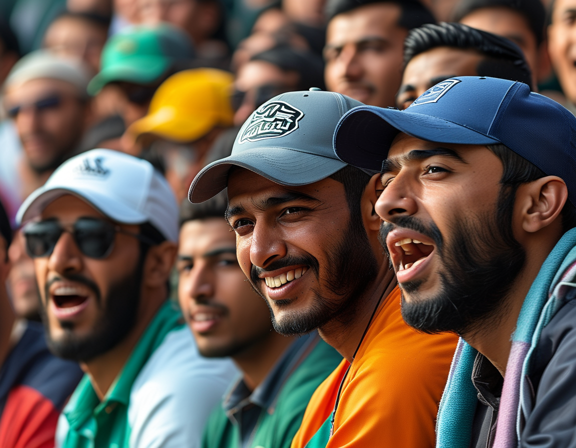 Close-up of cricket players from Oman and Saudi Arabia in their team uniforms, focused and ready, exemplifying the spirit of competition in the Gulf T20I Championship.