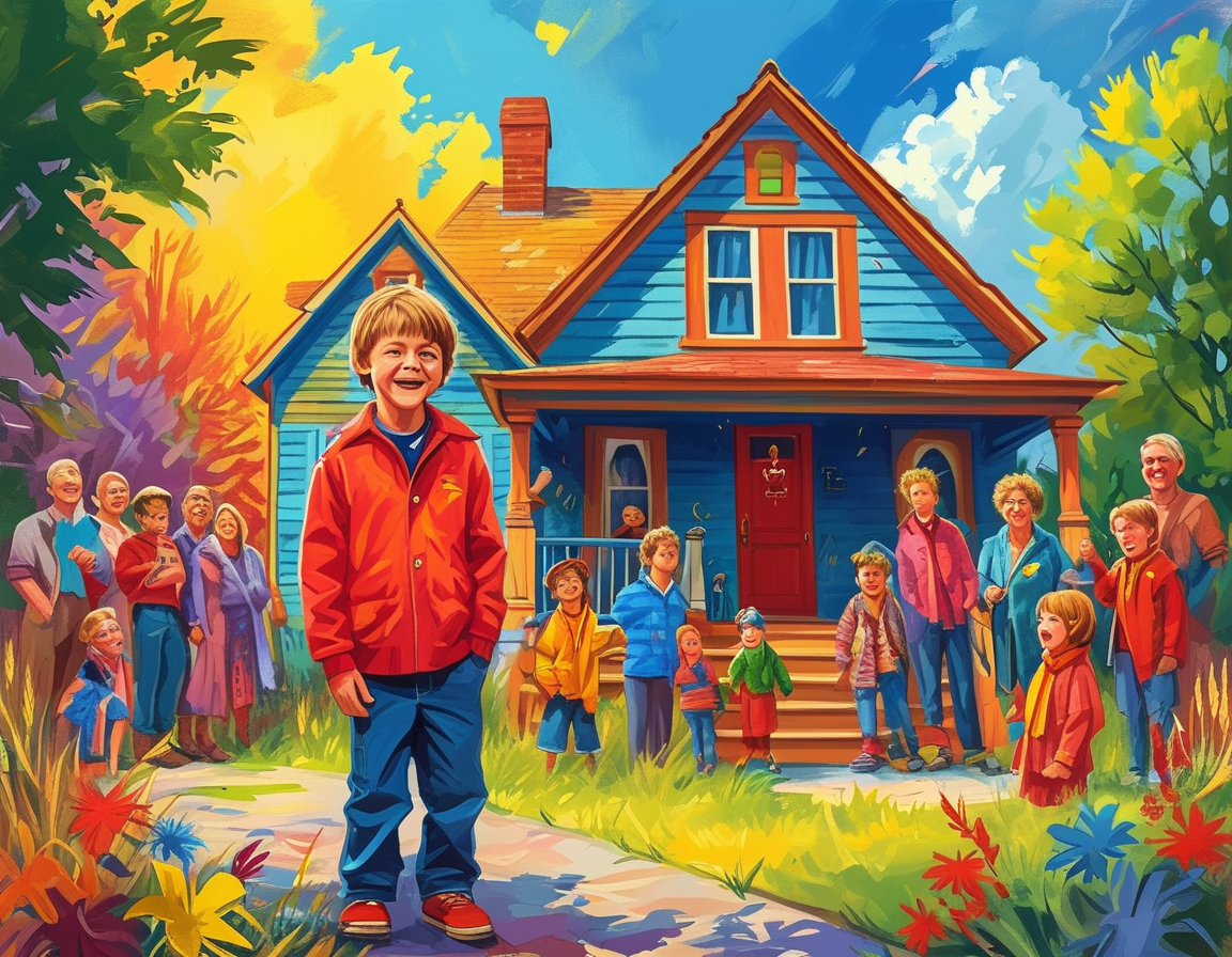 A visual representation of the lavish Home Alone house with its rich history, featuring a beautiful exterior shot, highlighting its spaciousness and cinematic significance, inviting potential buyers.