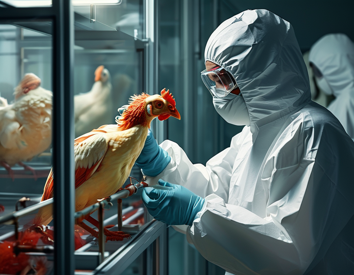 An elderly patient in a hospital bed receives care, highlighting the serious implications of severe bird flu infections and the need for public health vigilance.