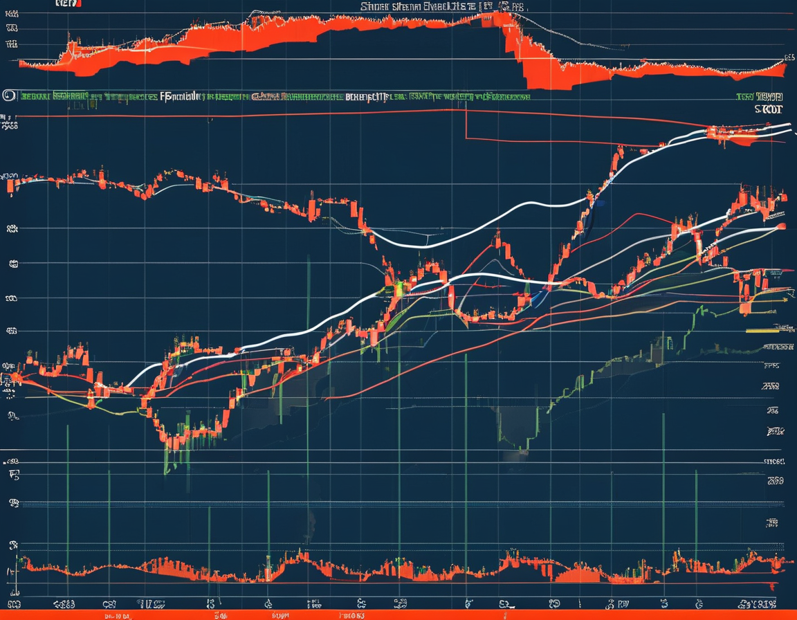 A graph showing the fluctuating performance of the Vanguard S&P 500 ETF (VOO) over the past year, with annotations on key dips and market conditions.