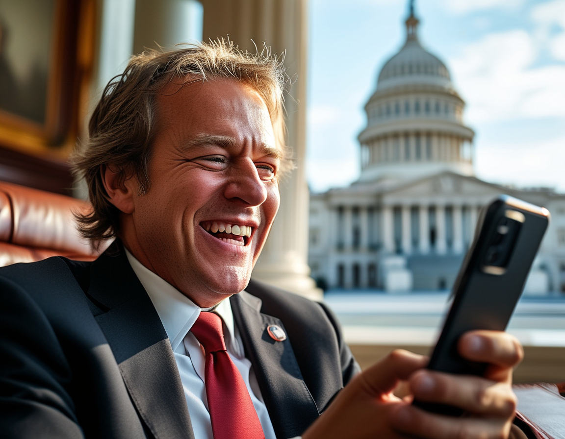 AOC smiling confidently at an event, embodying her resilience and determination for future political endeavors after her recent defeat.