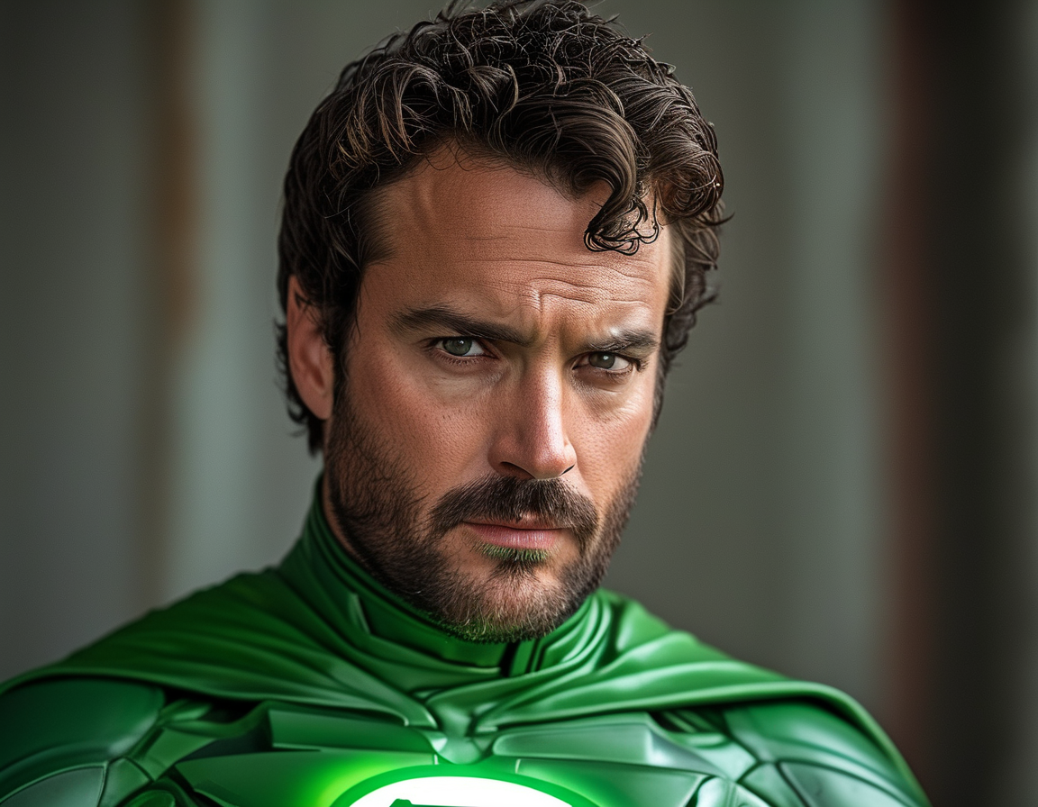 A dynamic scene from the teaser trailer featuring David Corenswet as Superman alongside Nathan Fillion's Guy Gardner, set against a bright, action-packed background.