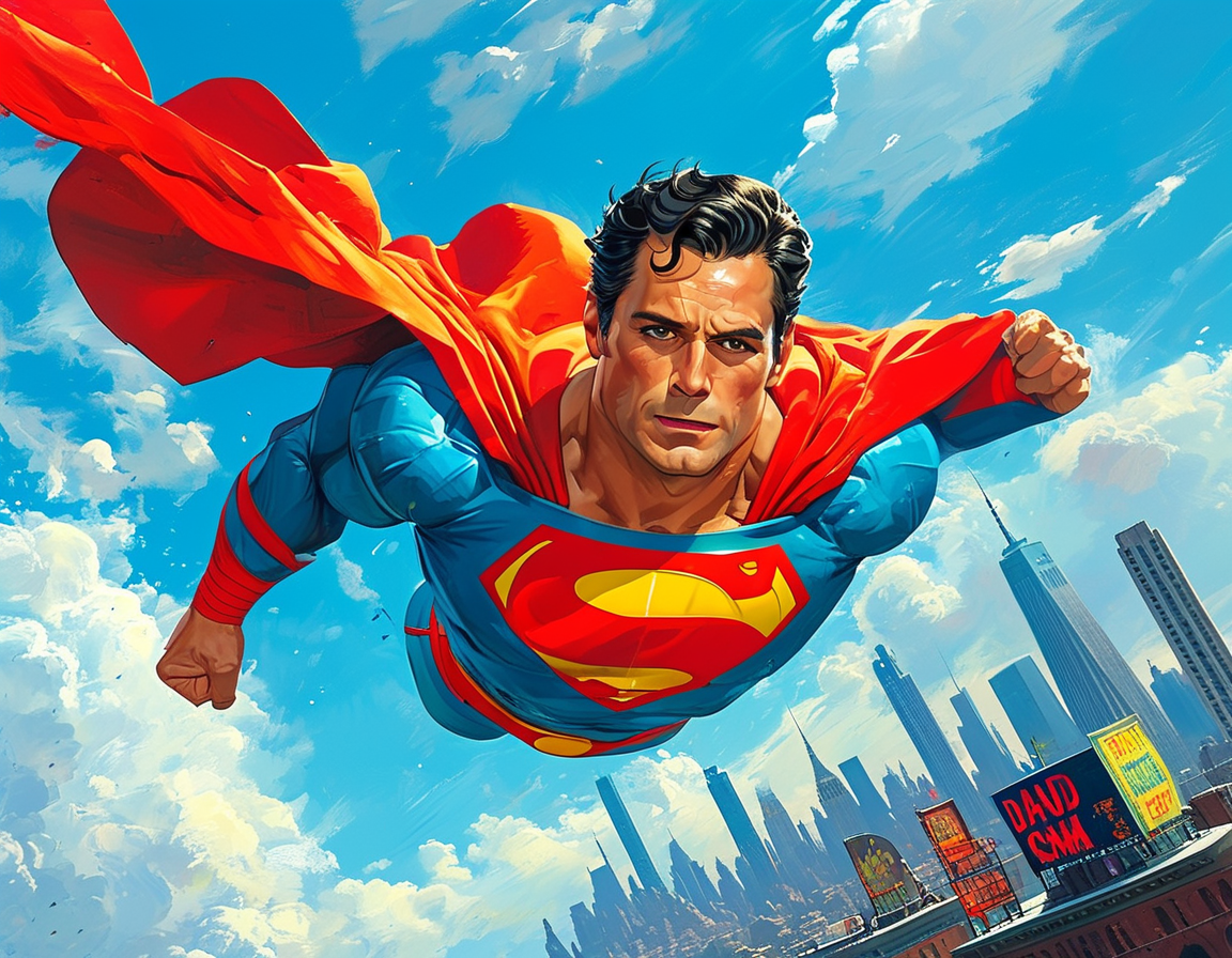 A dramatic confrontation between Superman and Lex Luthor, highlighting their rivalry and the depth of the storyline, set against a backdrop of a city skyline hinting at larger conflicts to come.