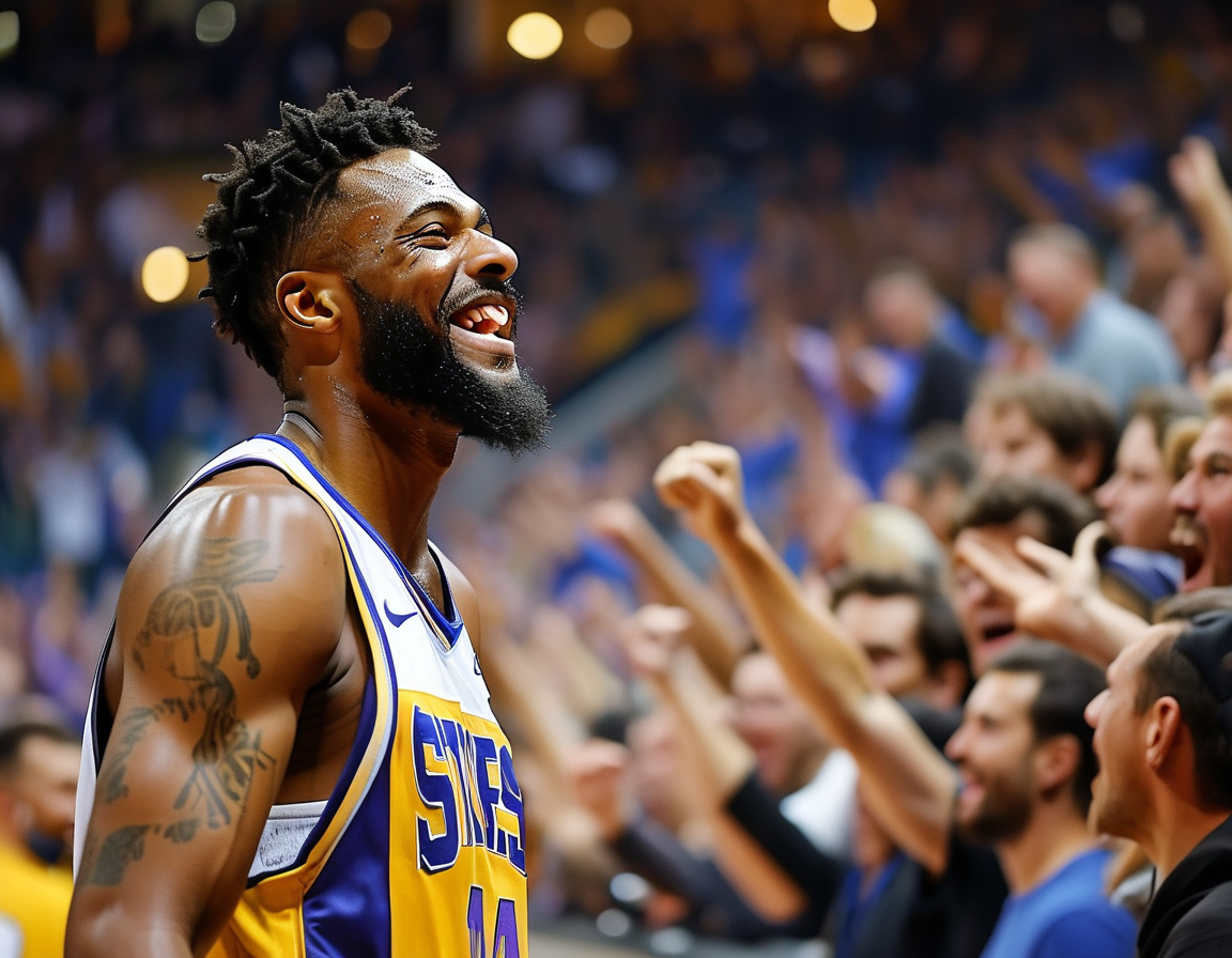 Joel Embiid looks frustrated as he is ejected from the game, surrounded by teammates and officials, illustrating the emotional highs and lows of competitive basketball.