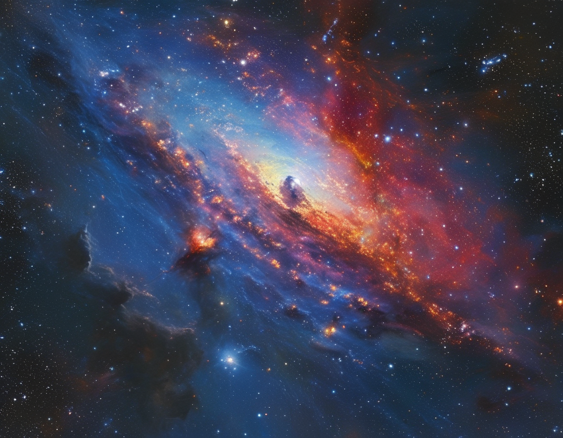 A detailed view of the 'Christmas Tree Cluster' NGC 2264 with its conical shape filled with sparkling young stars, reminiscent of holiday ornaments in the cosmos.